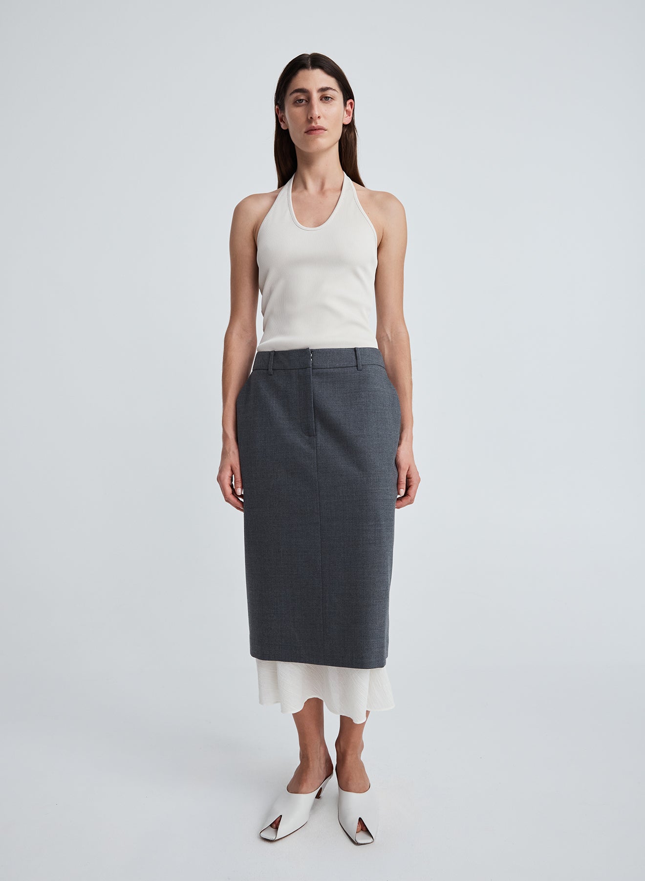 RACHELLE SKIRT (GREY/SHELL)