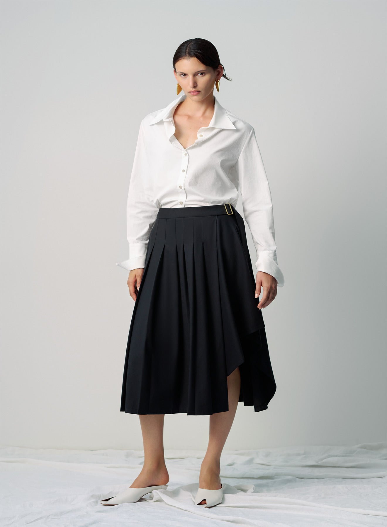 VIRGINIA SKIRT (BLACK WOOL)