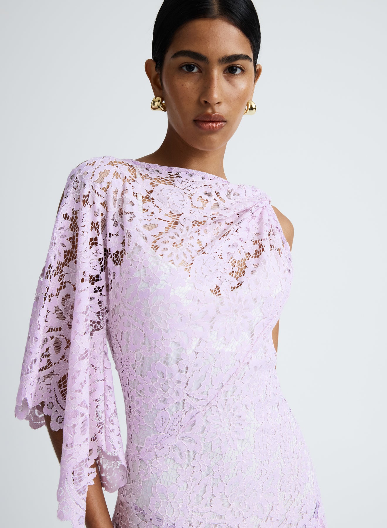 LYDIA DRESS (PURPLE LACE)