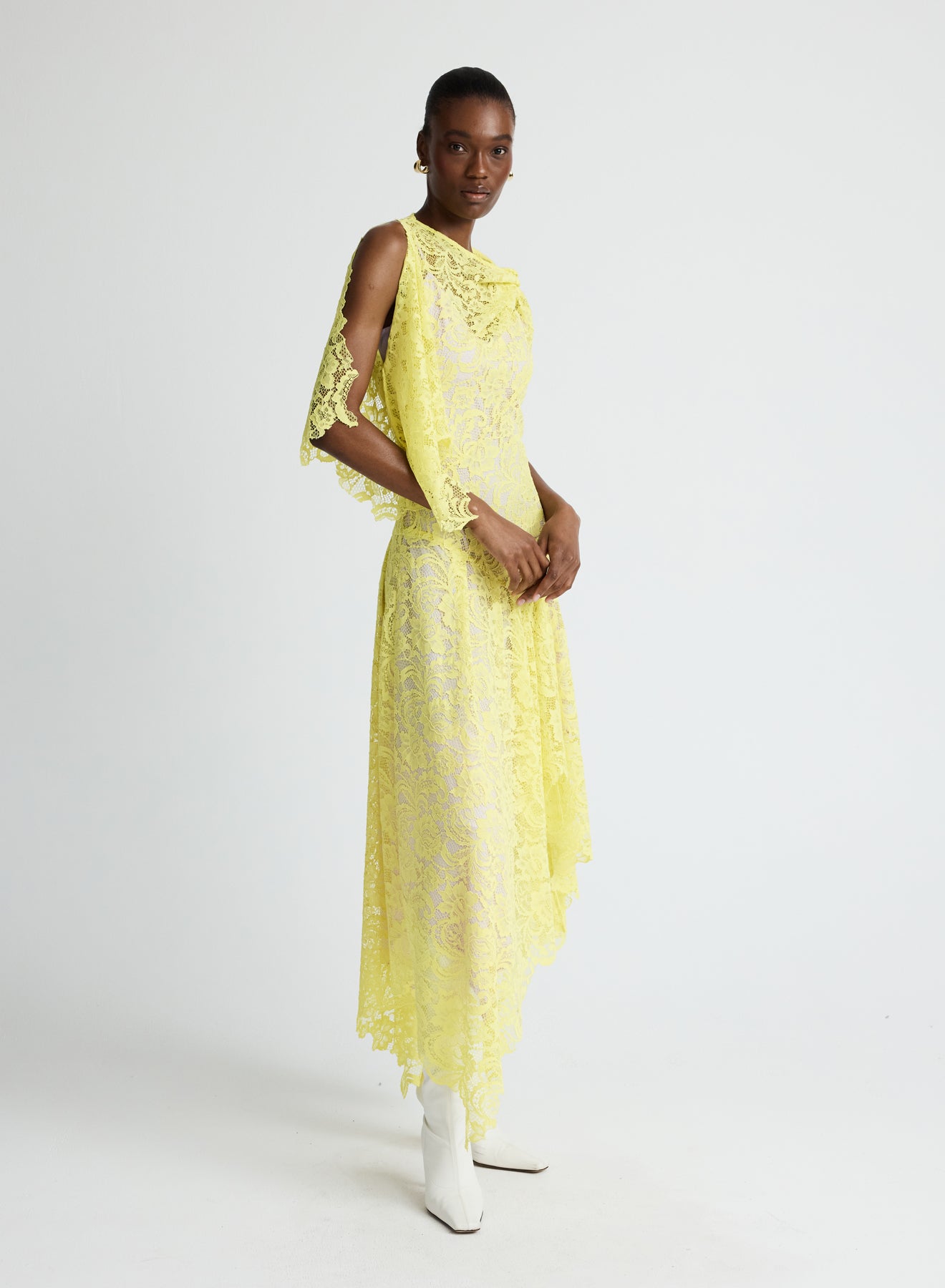 LYDIA DRESS (YELLOW LACE)