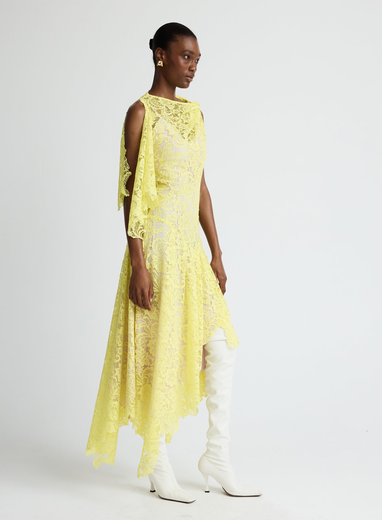 LYDIA DRESS (YELLOW LACE)