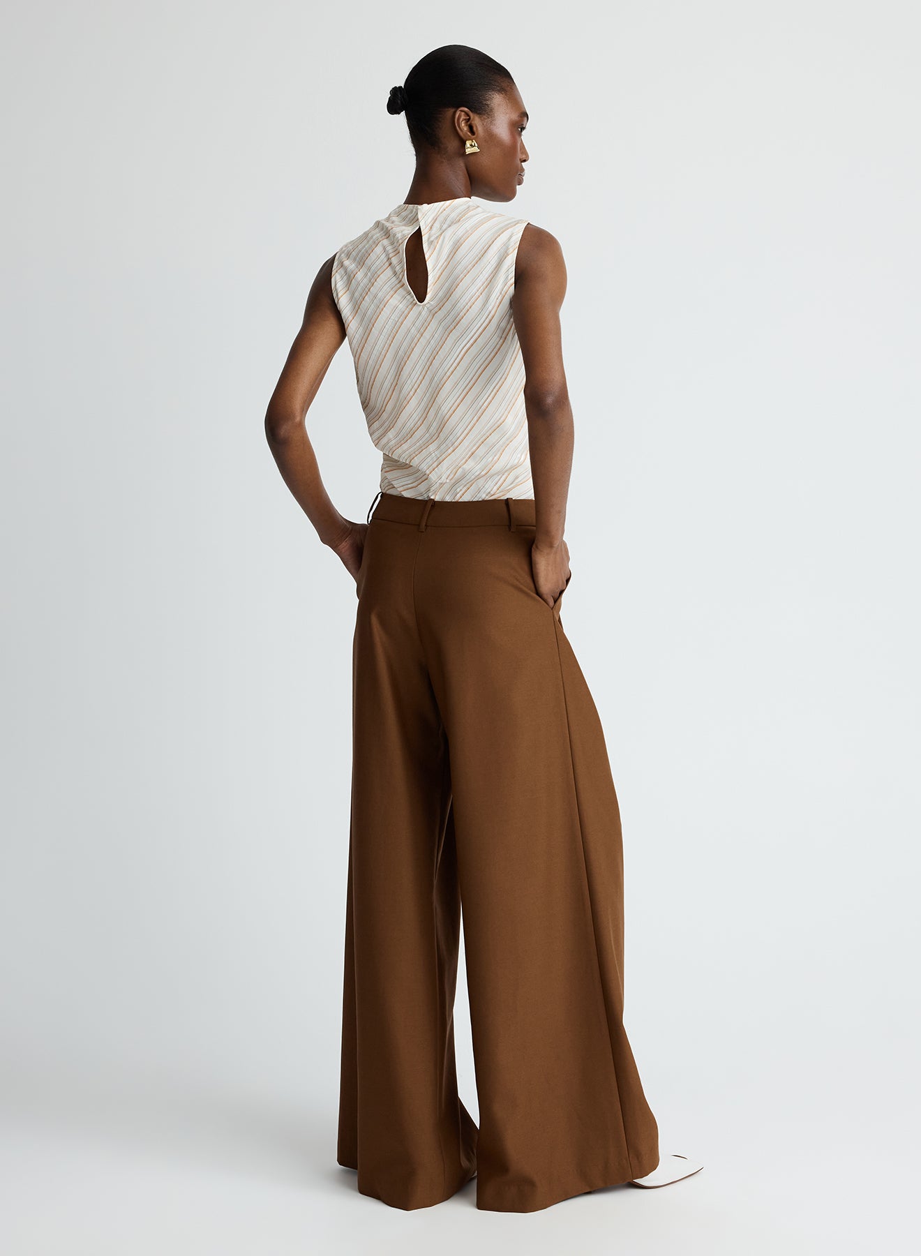 KRYSTA TOP (RUSSET STRIPE)