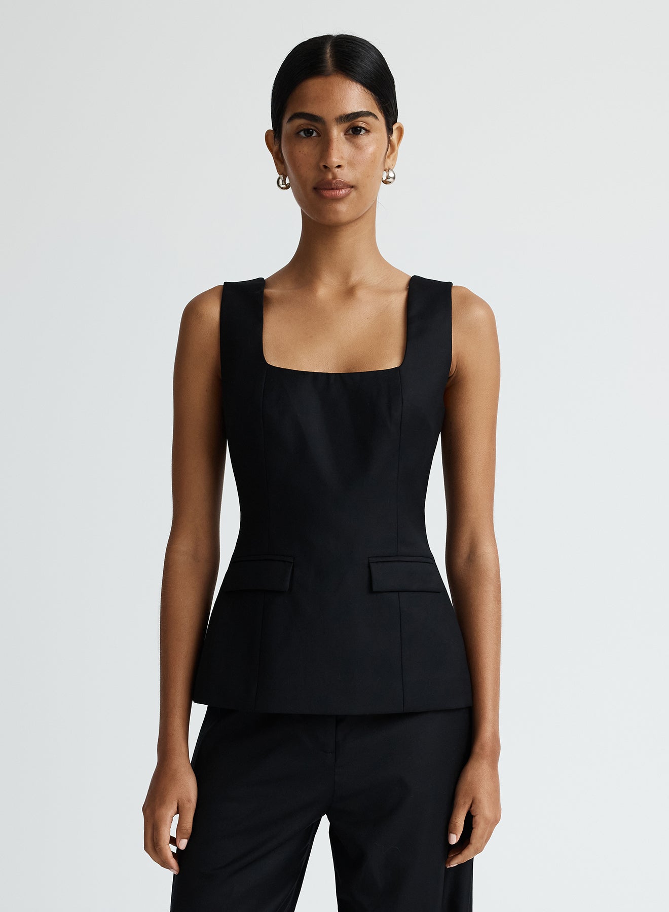 FELICITY TOP (BLACK WOOL)