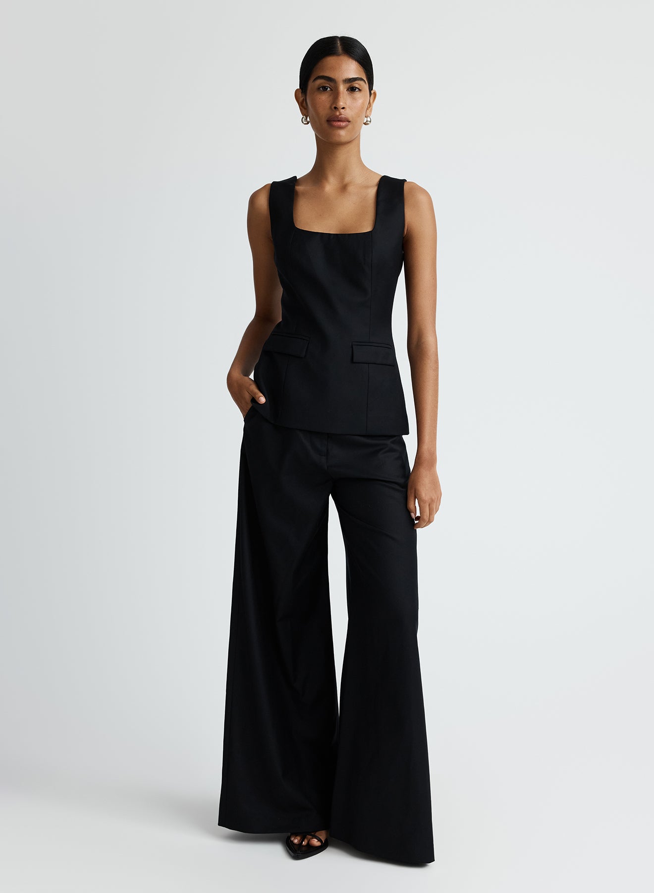 FELICITY TOP (BLACK WOOL)