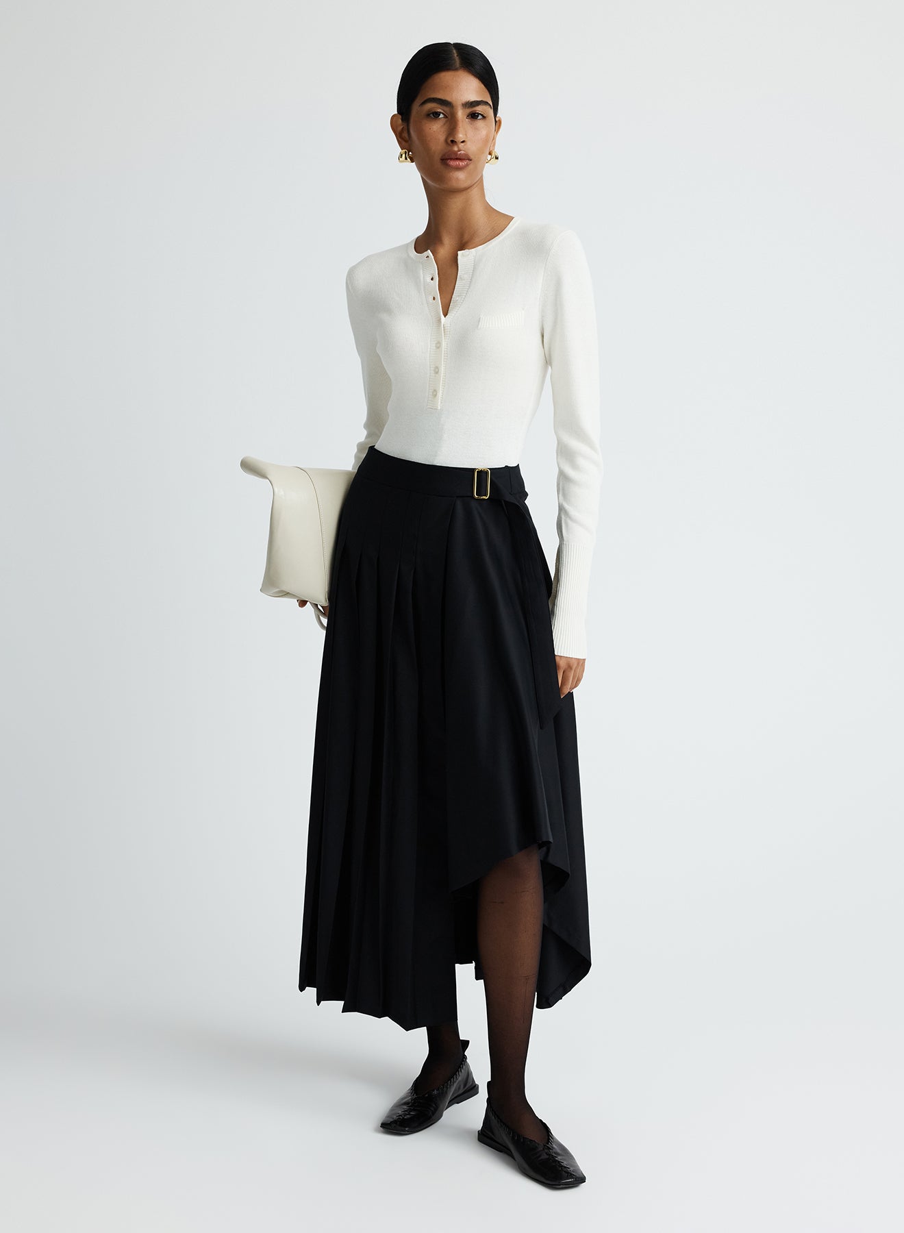 VIRGINIA SKIRT (BLACK WOOL)