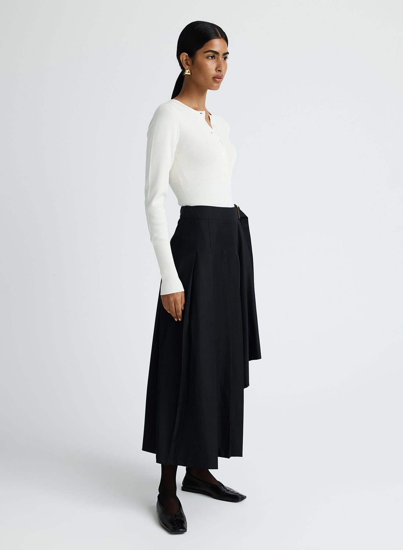 VIRGINIA SKIRT (BLACK WOOL)