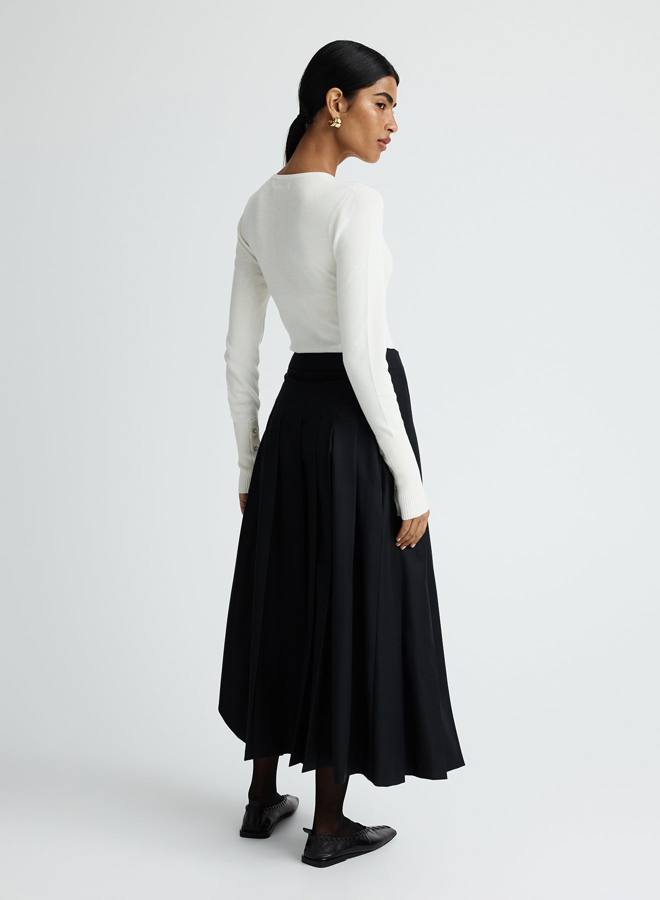 VIRGINIA SKIRT (BLACK WOOL)