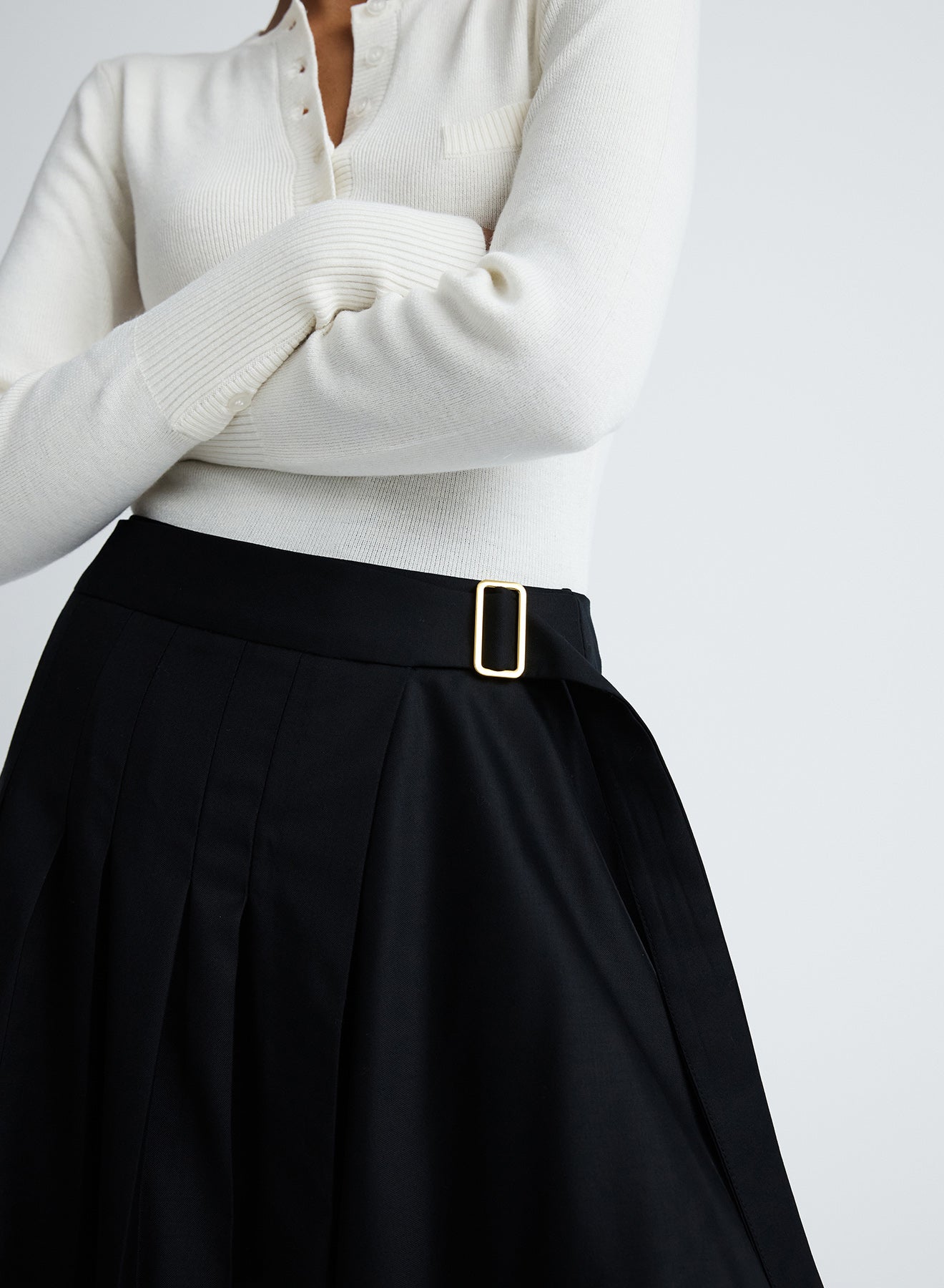 VIRGINIA SKIRT (BLACK WOOL)