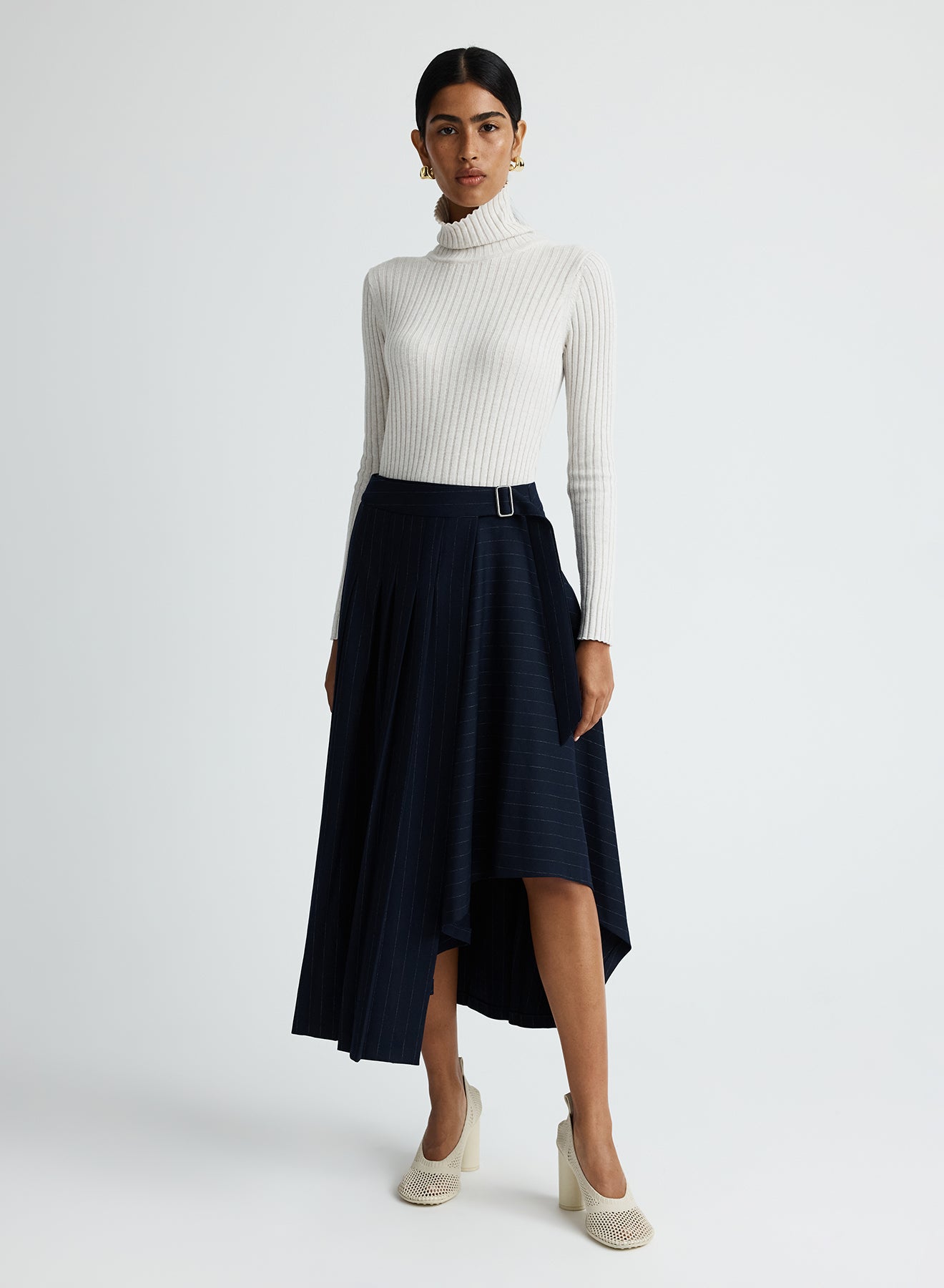 VIRGINIA SKIRT (CHALKSTRIPE)