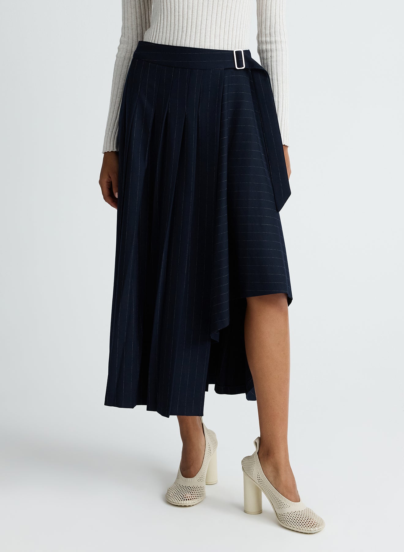VIRGINIA SKIRT (CHALKSTRIPE)