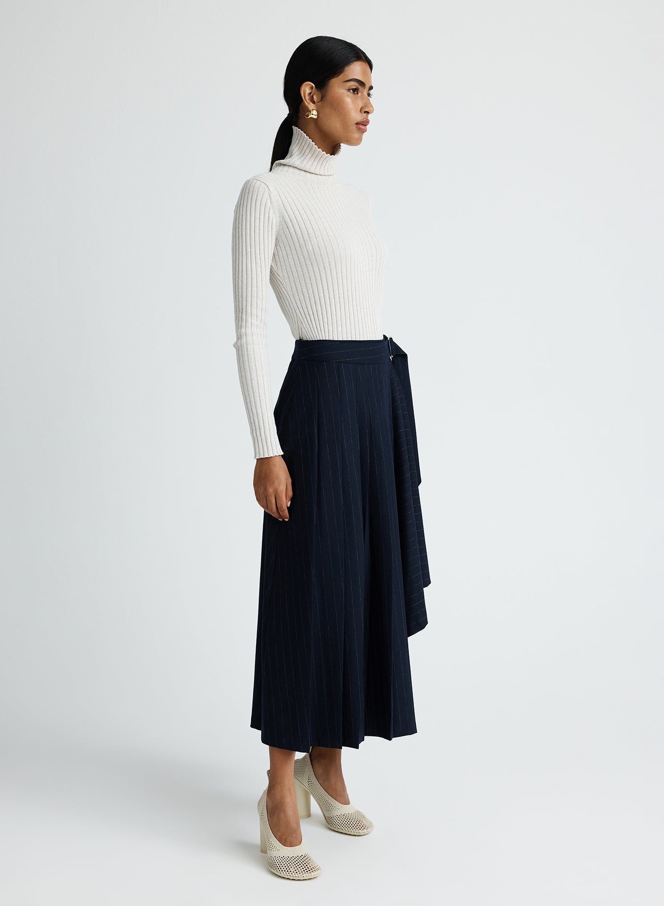 VIRGINIA SKIRT (CHALKSTRIPE)