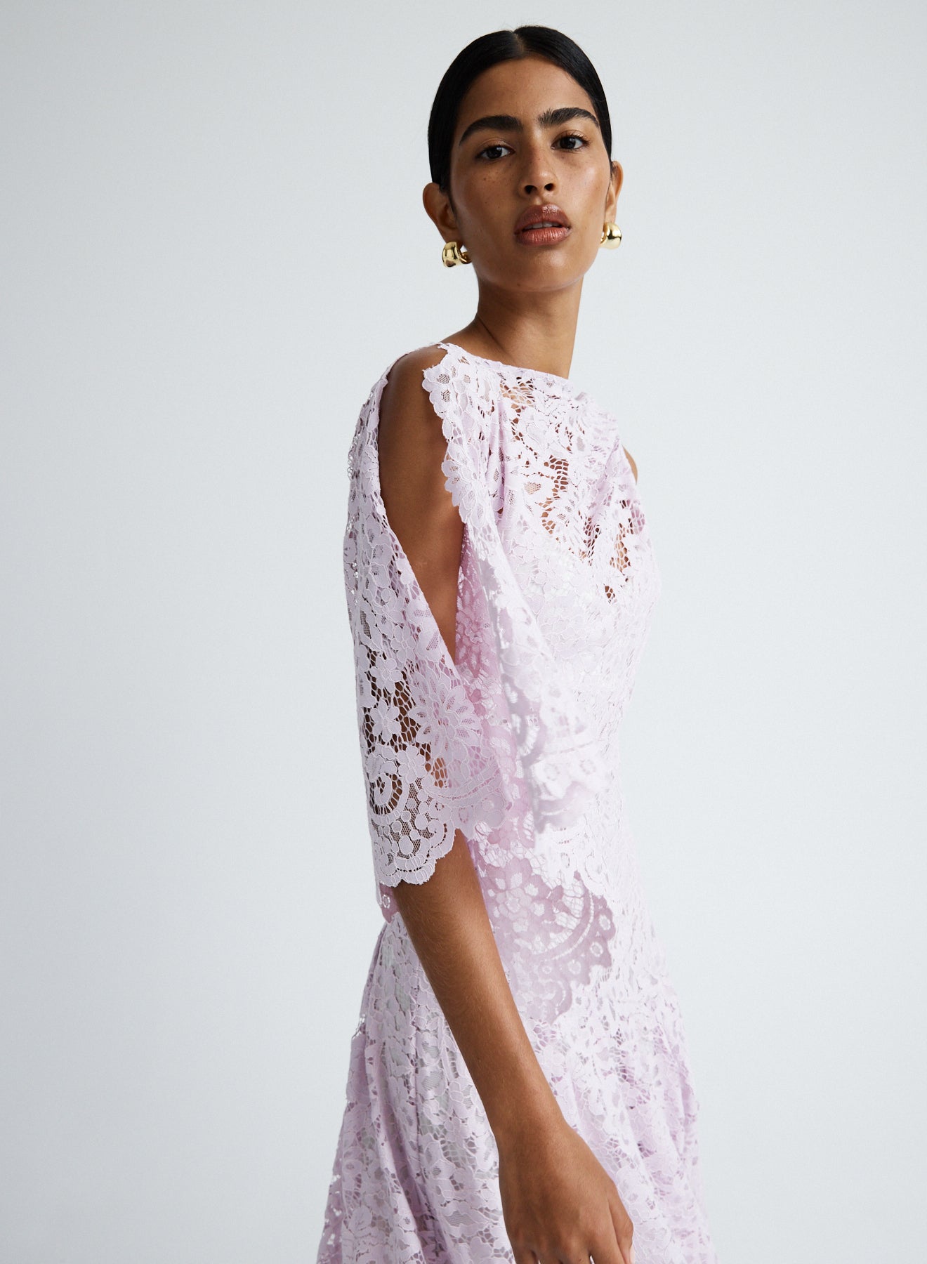 LYDIA DRESS (PURPLE LACE)