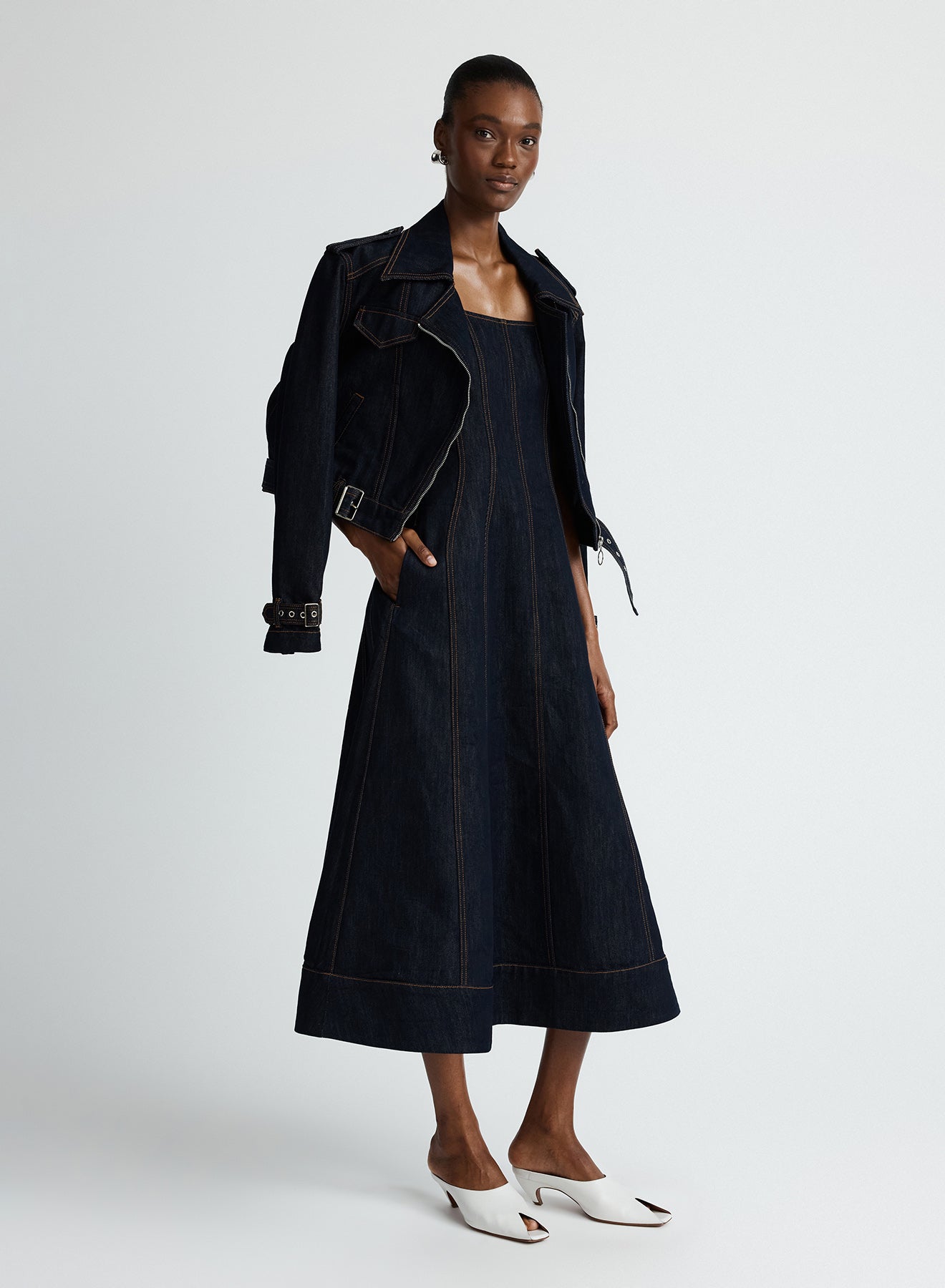 JUSTICE DRESS (DARK INDIGO)