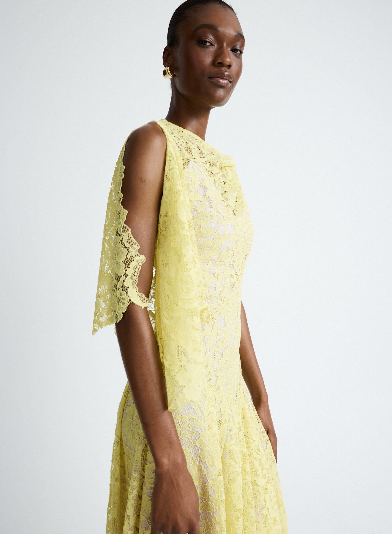 LYDIA DRESS (YELLOW LACE)