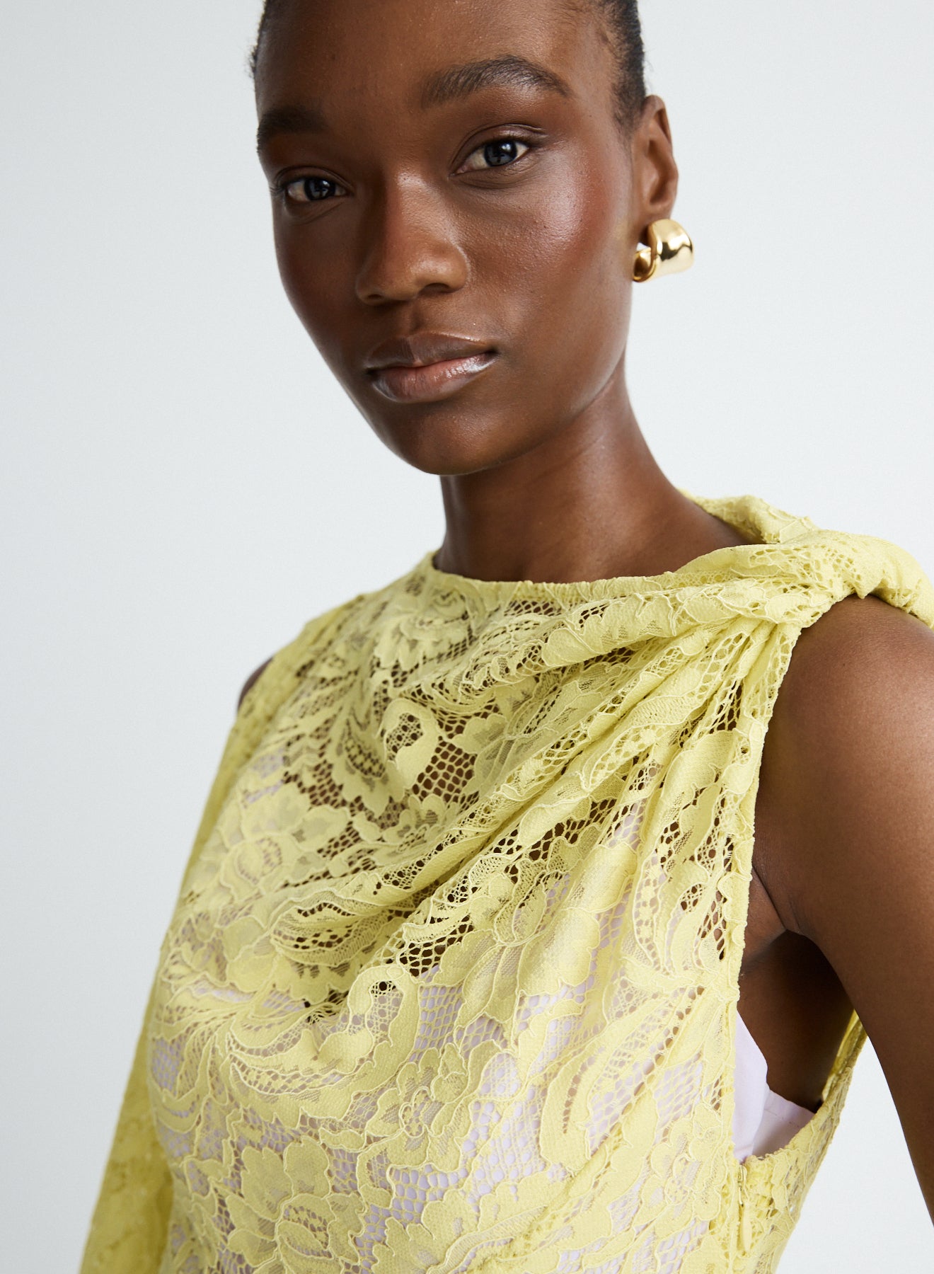 LYDIA DRESS (YELLOW LACE)