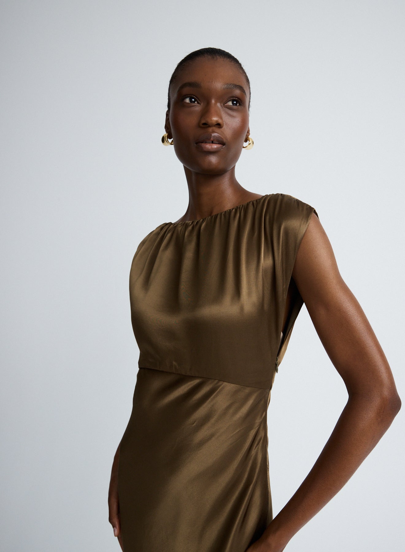 OPHELIA DRESS (OLIVE)