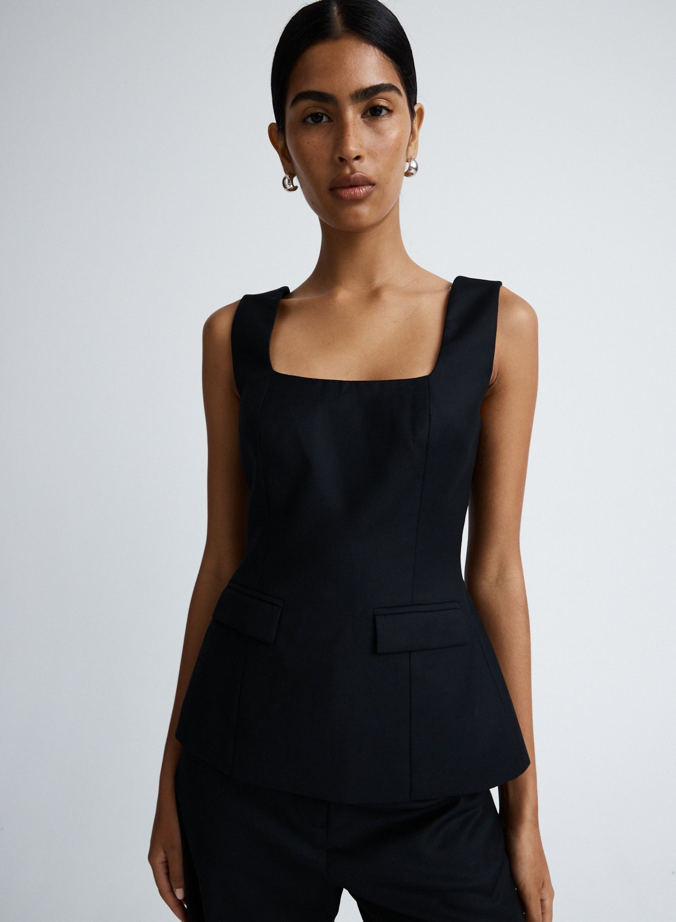 FELICITY TOP (BLACK WOOL)