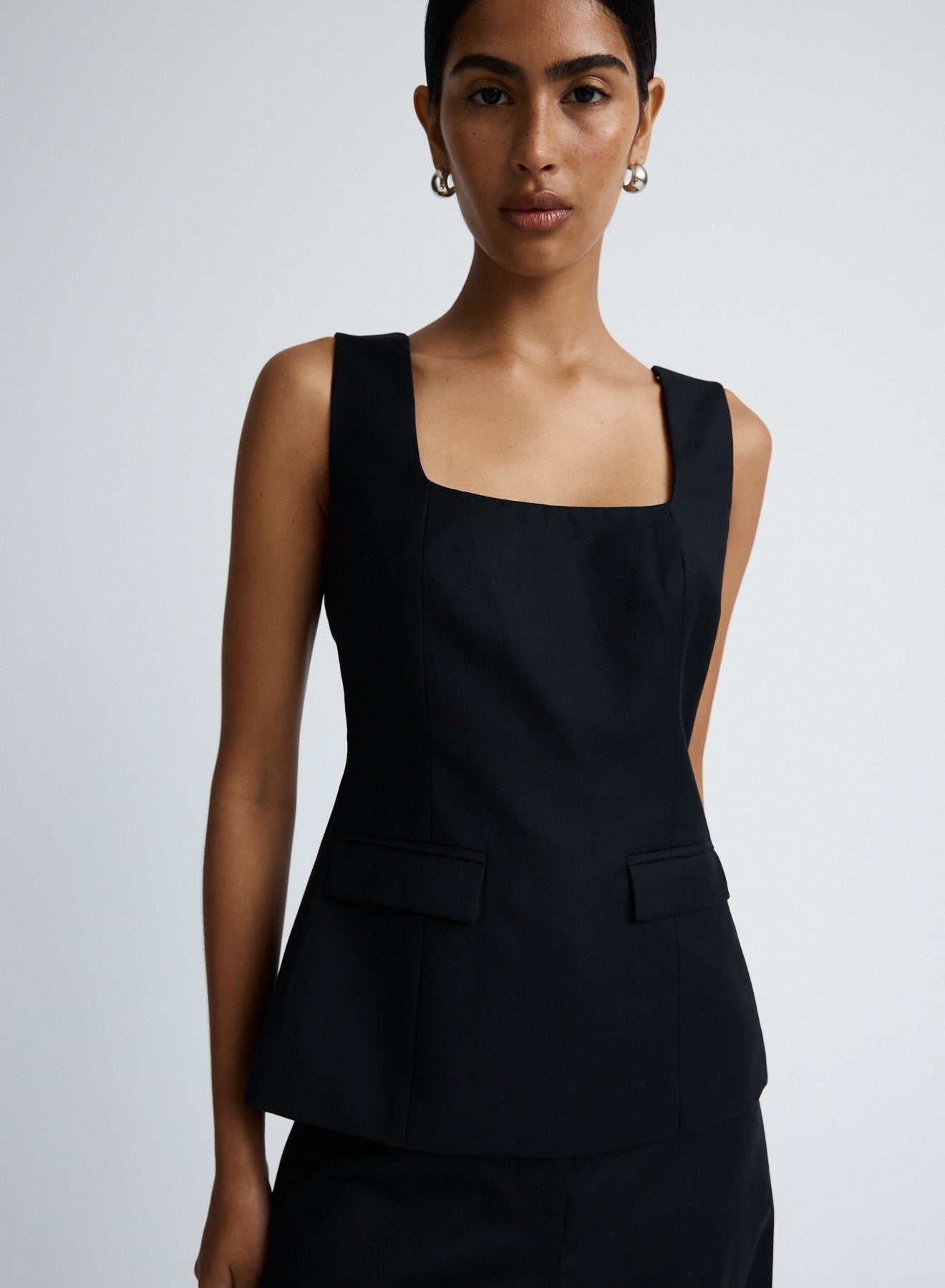 FELICITY TOP (BLACK WOOL)