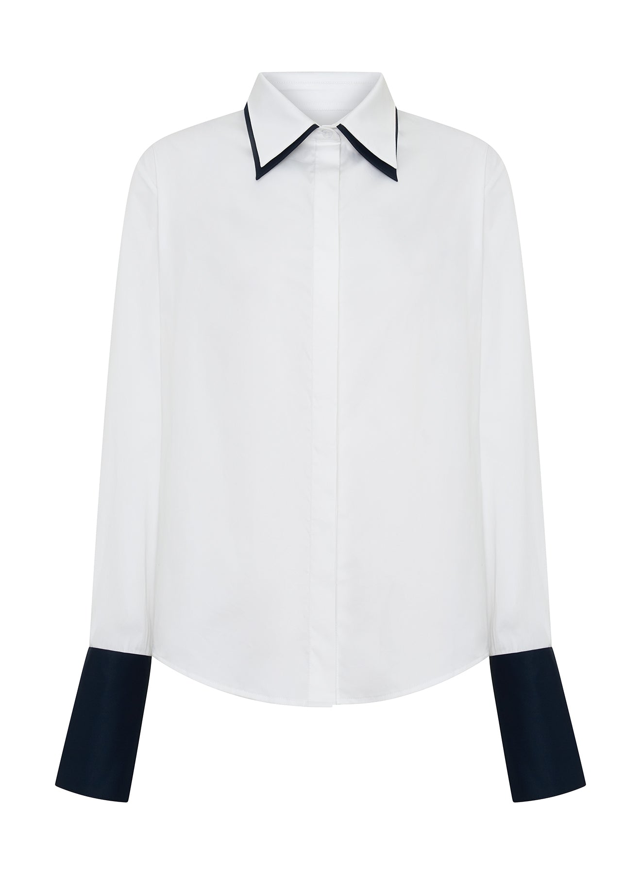 SUAREZ SHIRT (SWAN/NAVY)