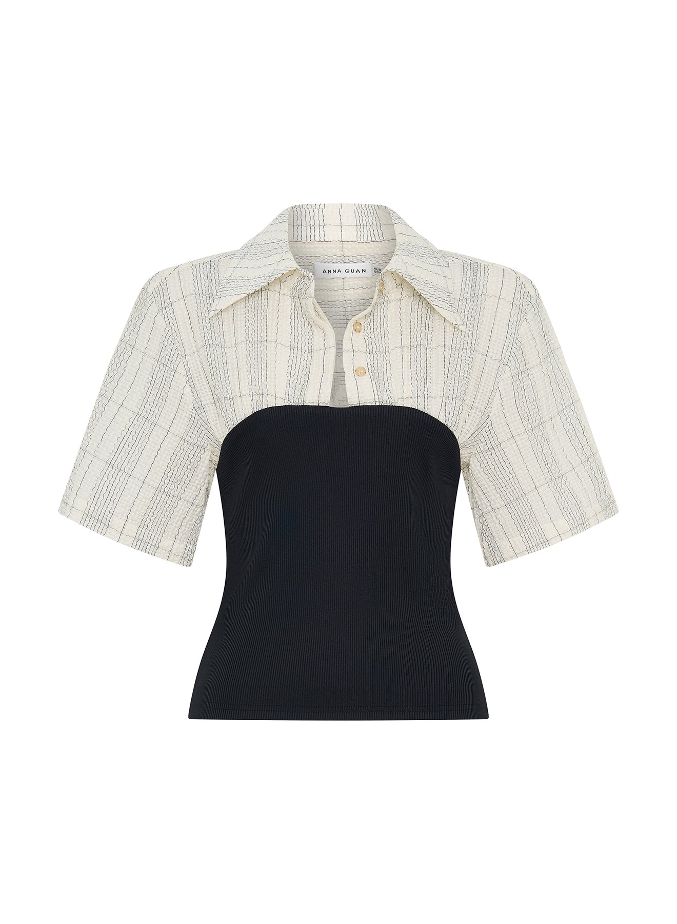 WREN TOP (TARTAN W/ EBONY)