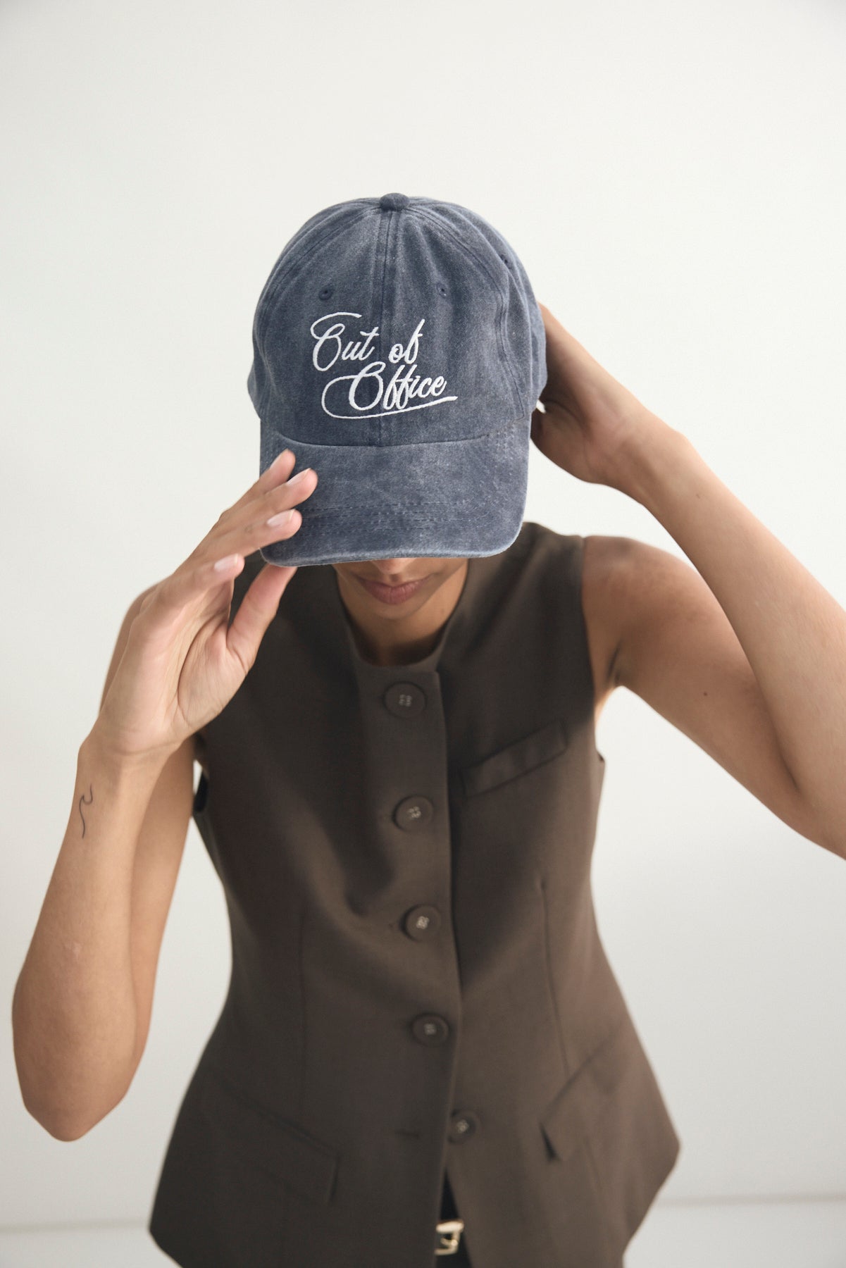 OUT OF OFFICE CAP (BLUE WASH)