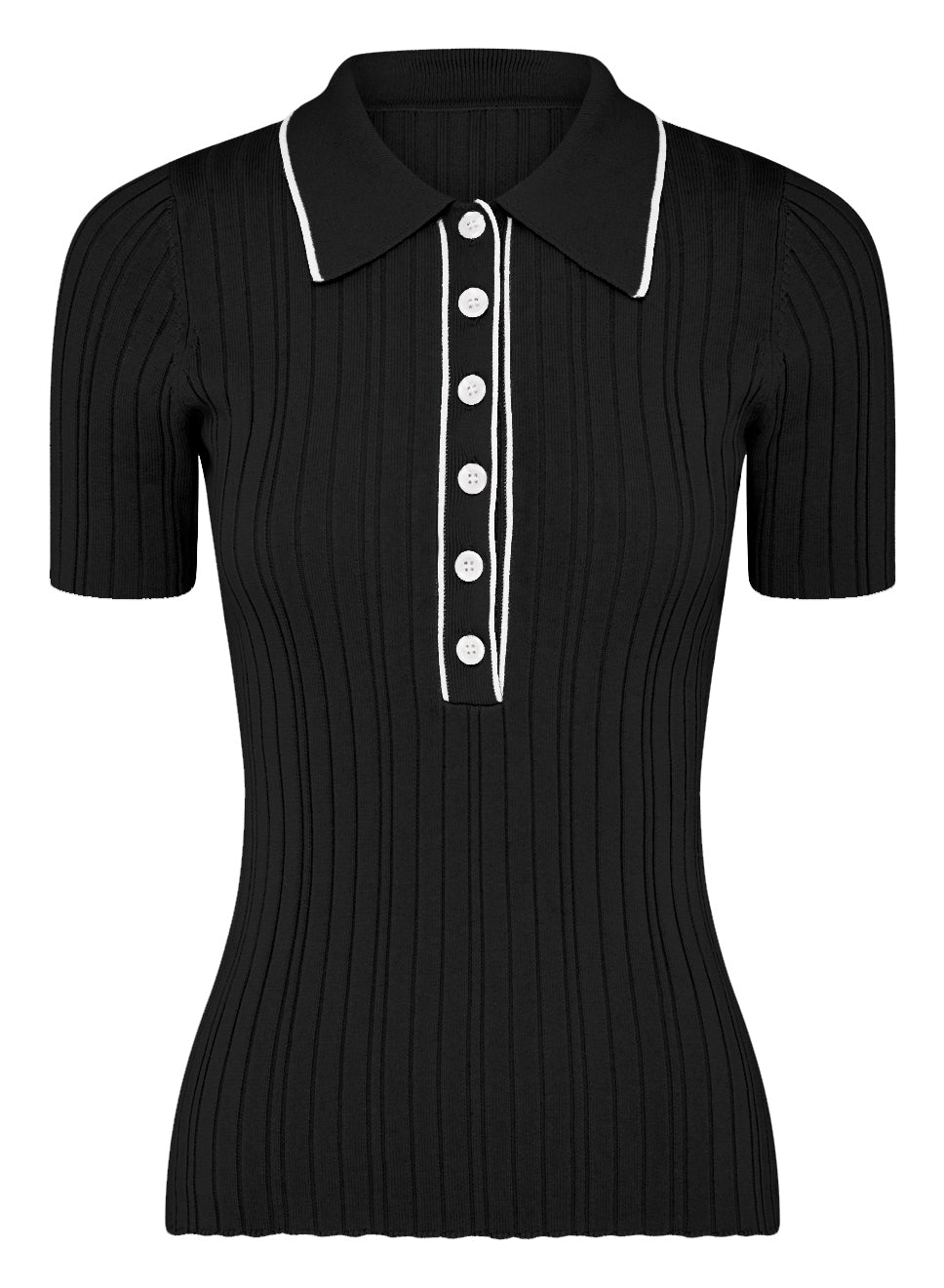 ZORA TOP (BLACK W/ SILENCE TRIM)