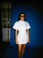 OLLIE DRESS (WHITE DENIM)