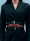 BELT (BLACK CROC LEATHER)