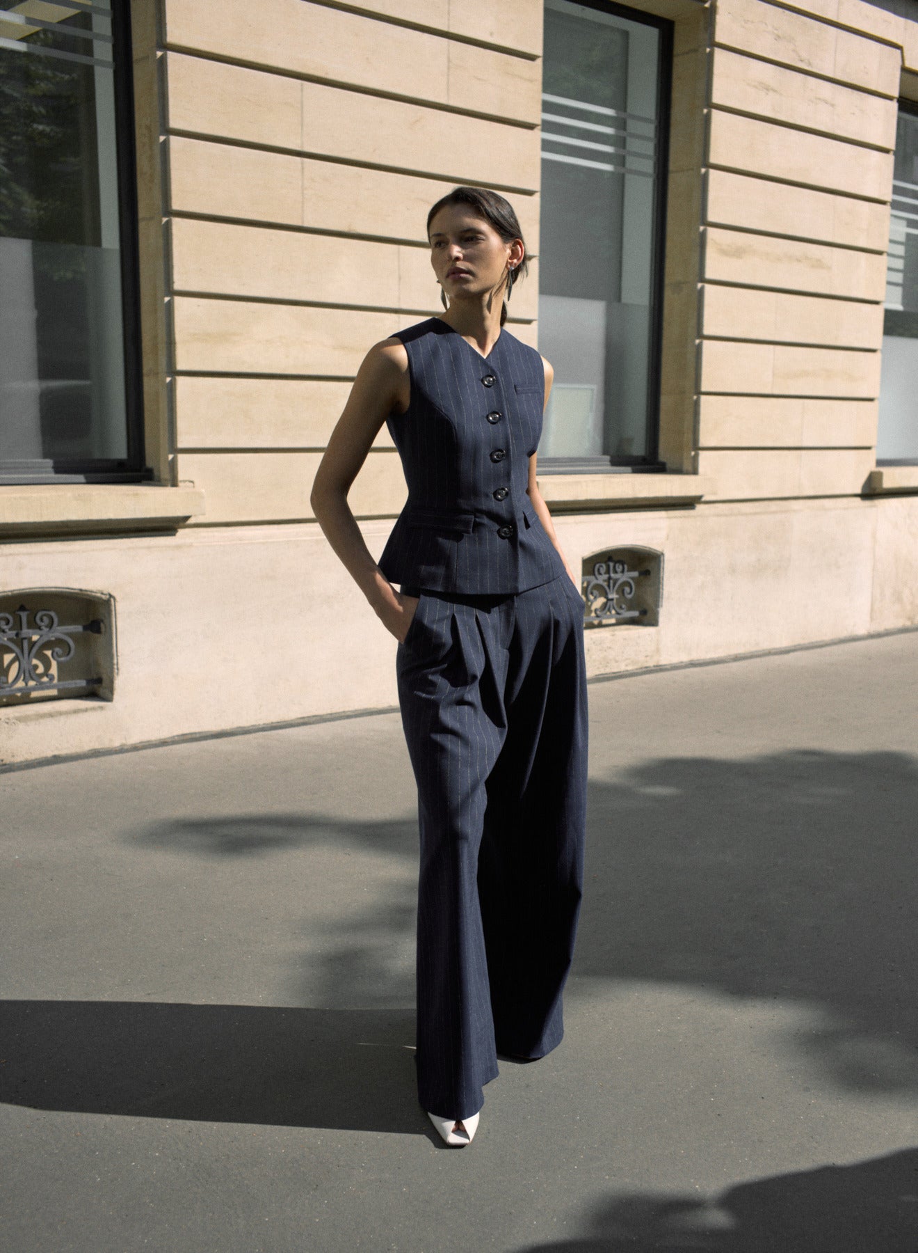 KENDALL TOP (CHALKSTRIPE)