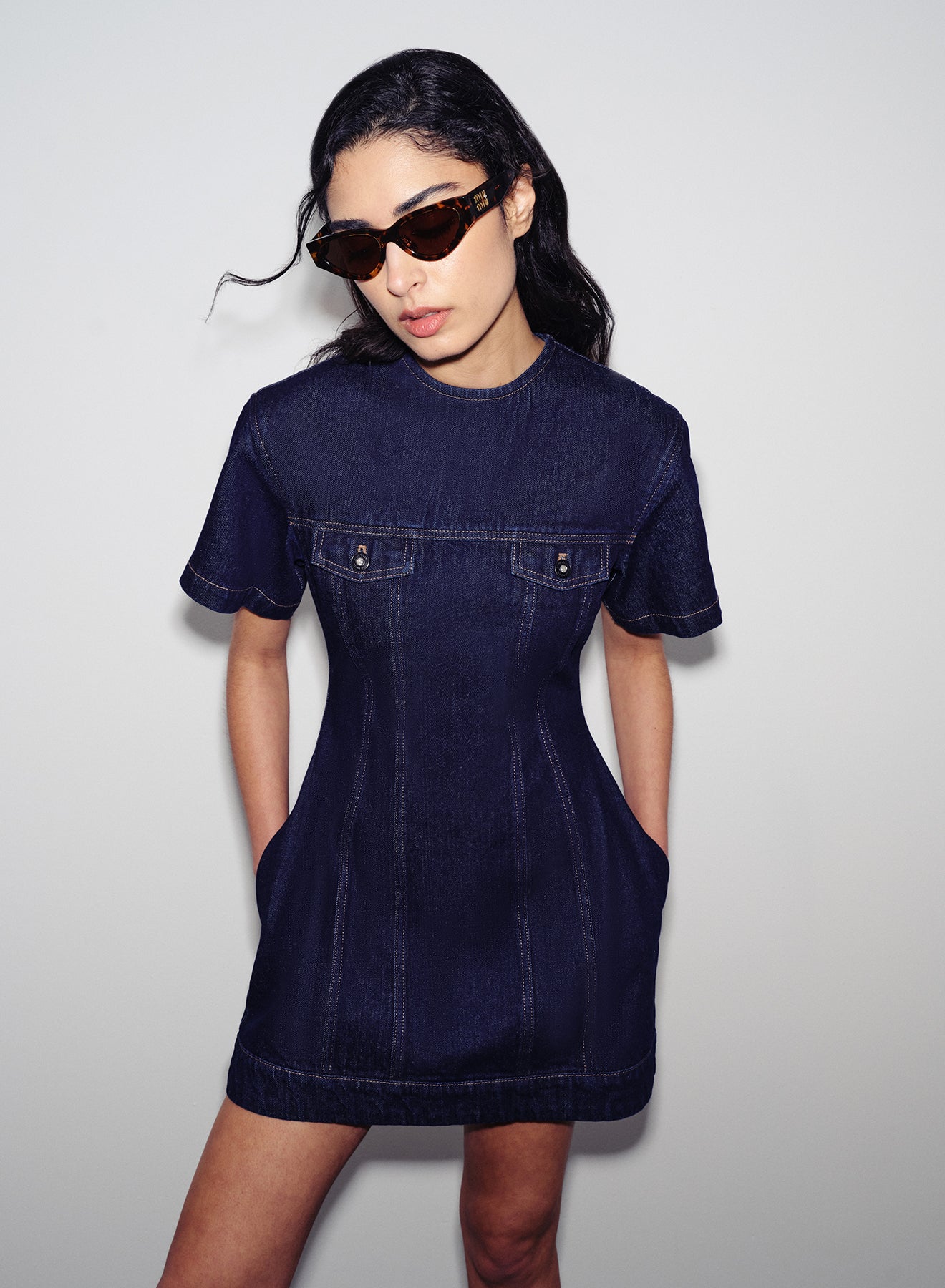 BLAIR DRESS (INDIGO)