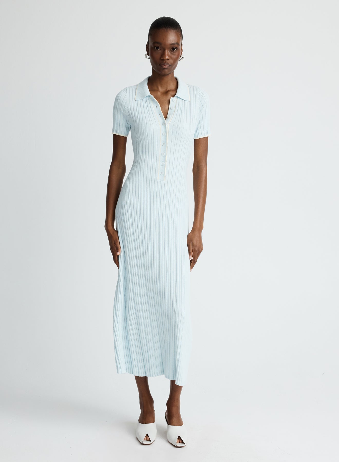 PENELOPE DRESS (GLACIER W/ SILENCE TRIM) – ANNA QUAN