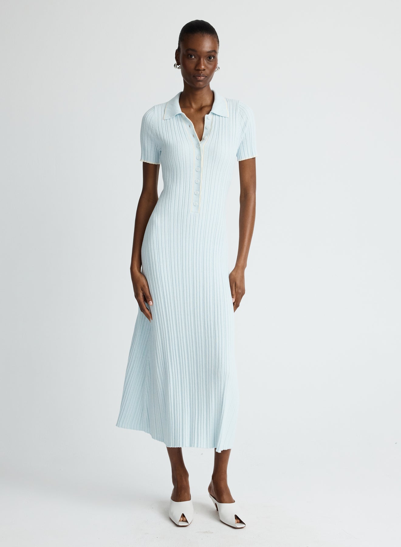 PENELOPE DRESS (GLACIER W/ SILENCE TRIM)