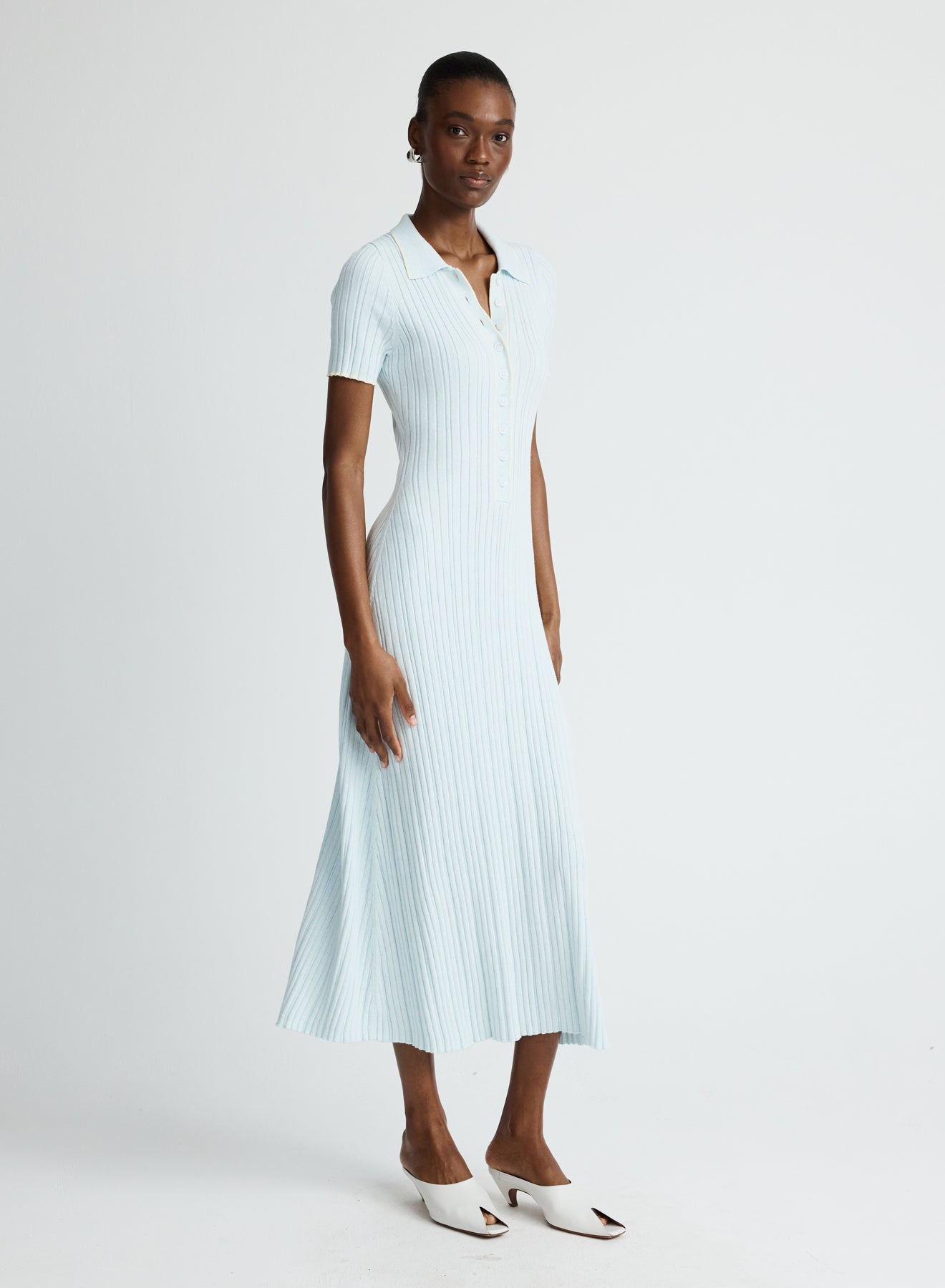 PENELOPE DRESS (GLACIER W/ SILENCE TRIM)