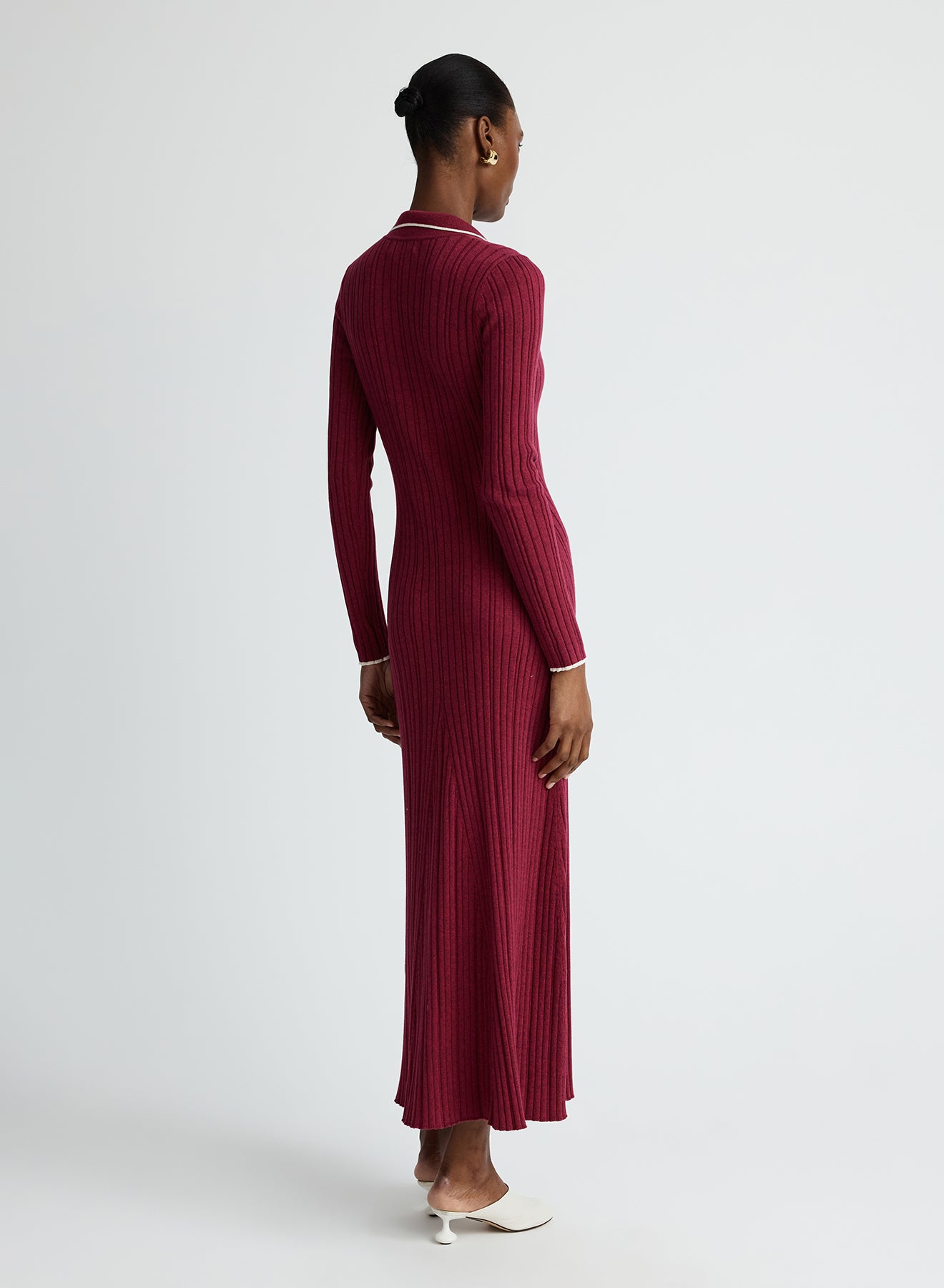 ANGELINA DRESS (CHERRY W/ SILENCE TRIM)