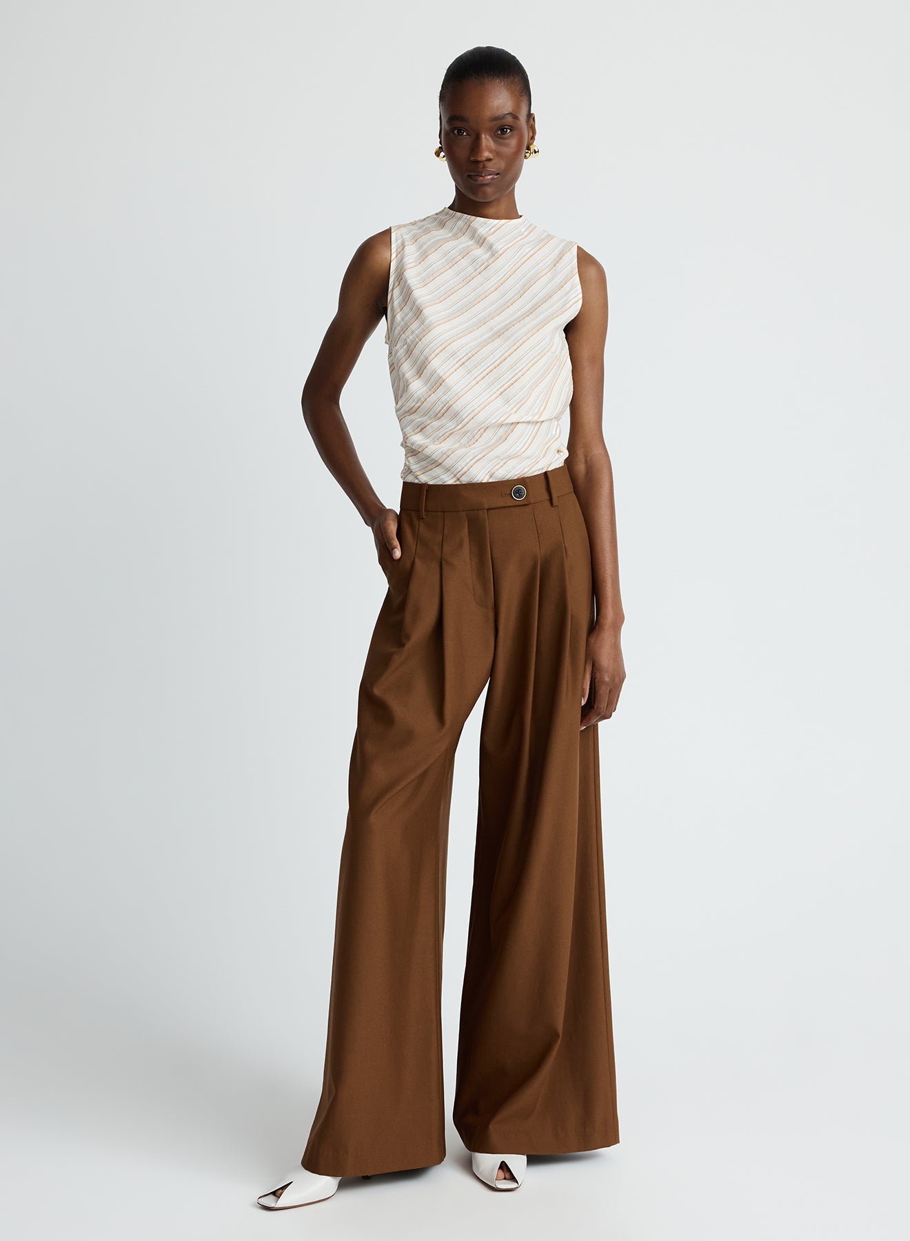 KRYSTA TOP (RUSSET STRIPE)