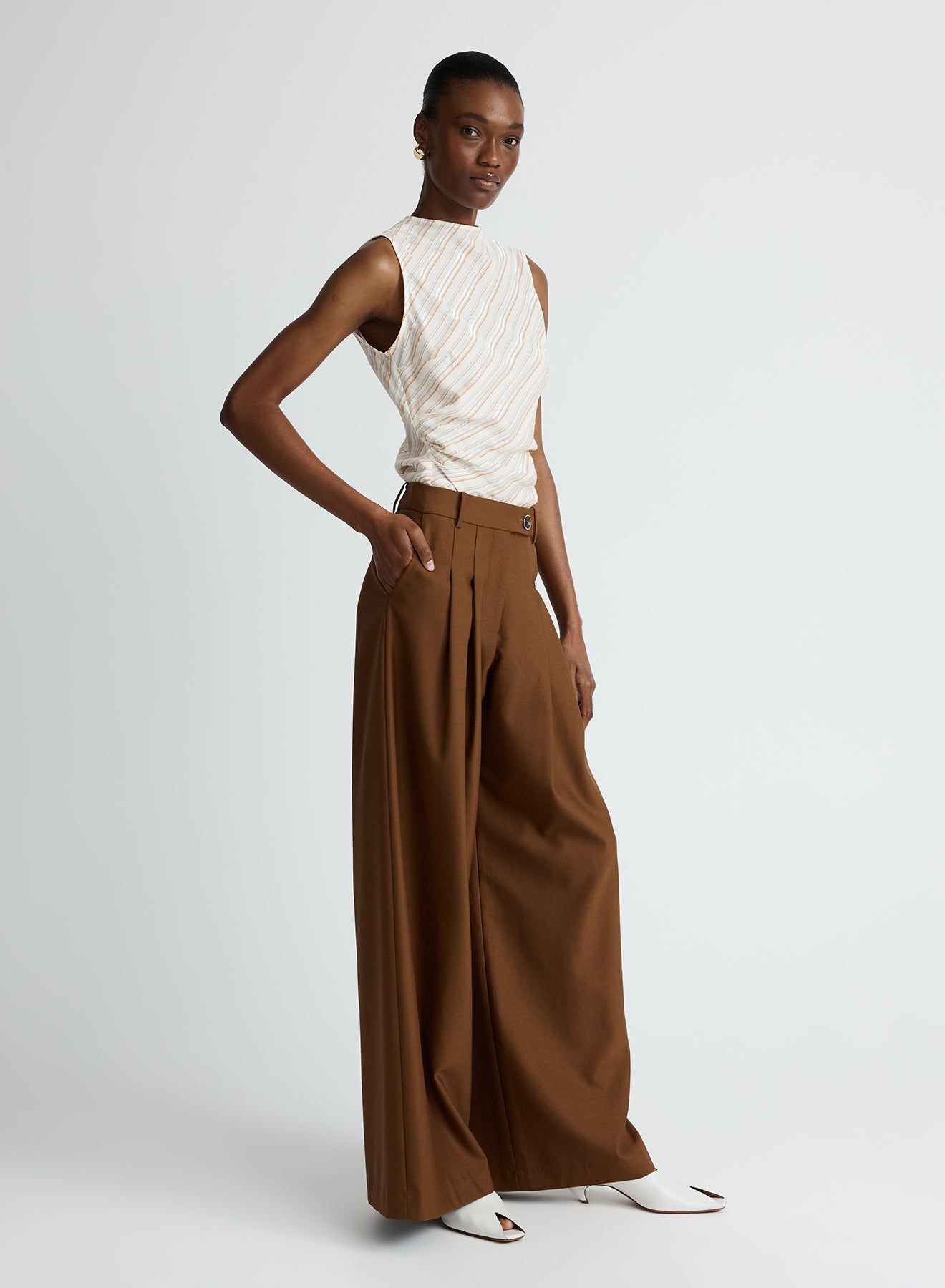 KRYSTA TOP (RUSSET STRIPE)