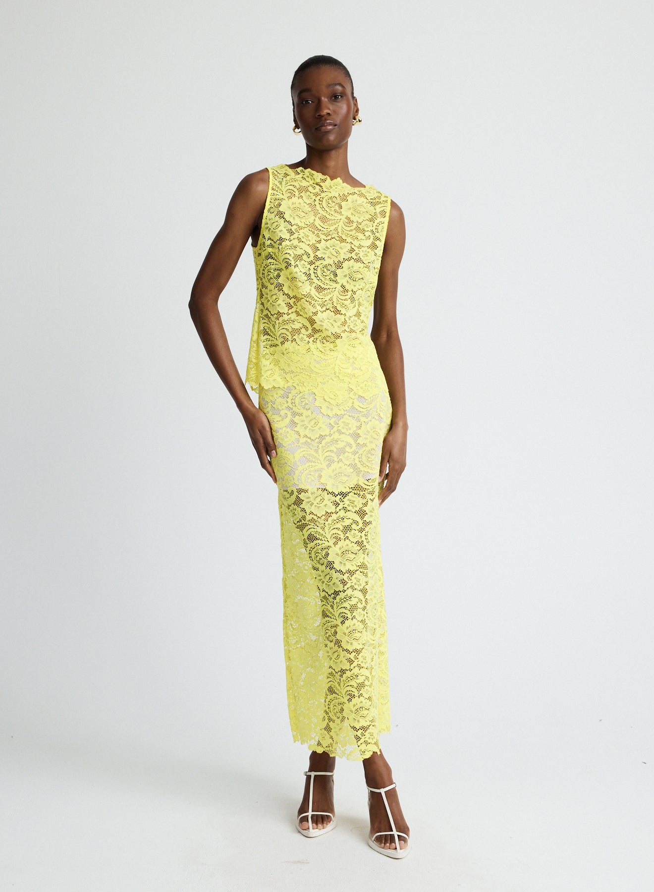 LUELLA TOP (YELLOW LACE)