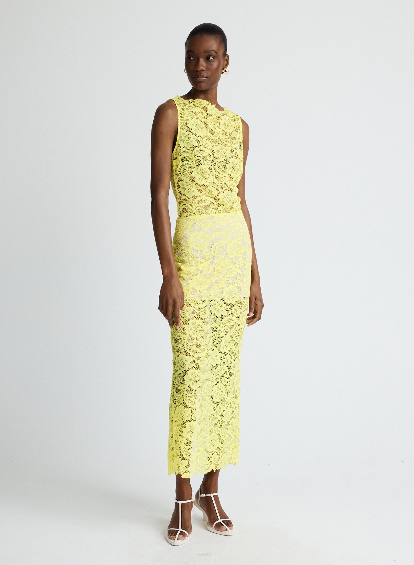 JACKIE SKIRT (YELLOW LACE)