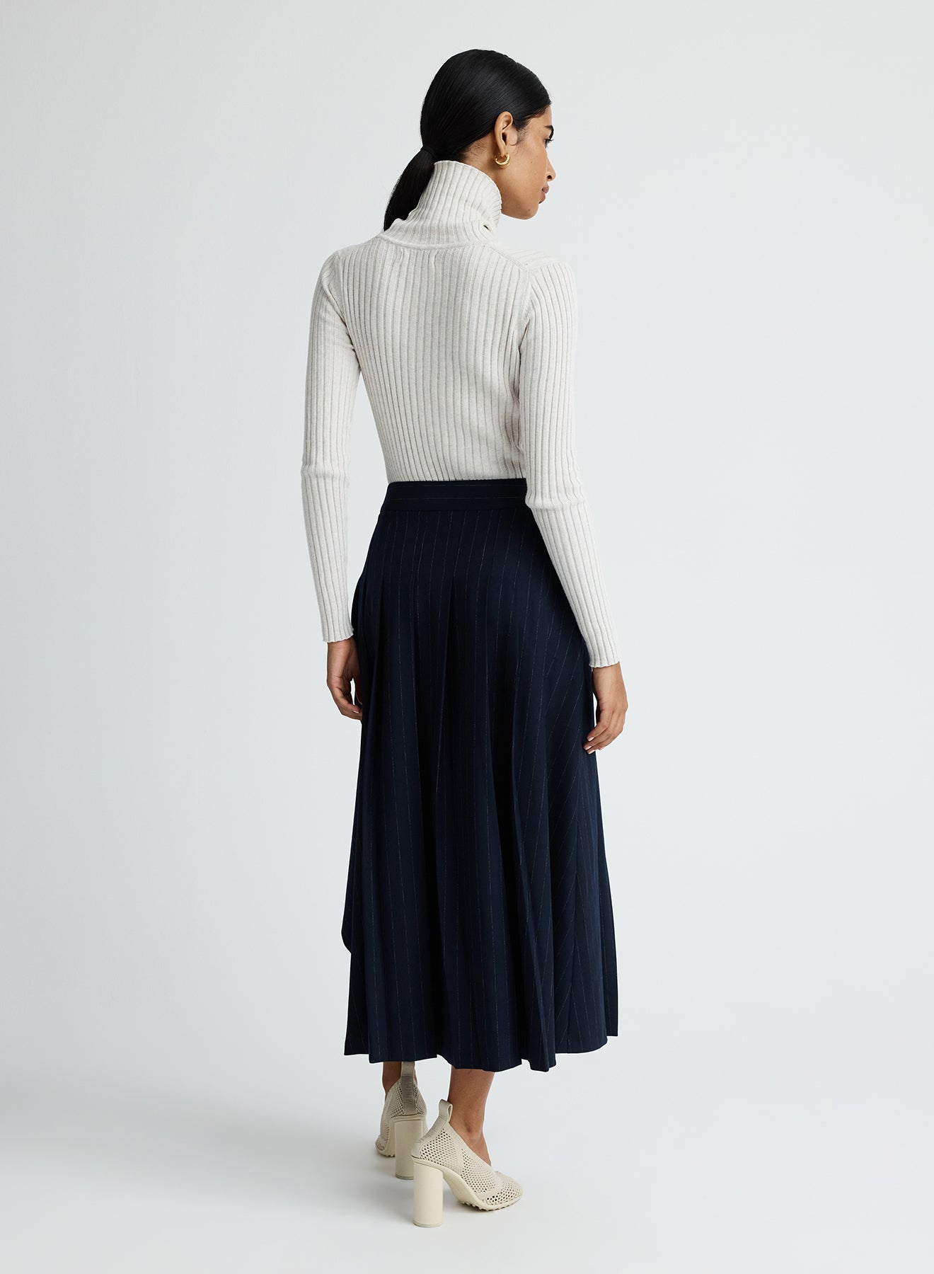 VIRGINIA SKIRT (CHALKSTRIPE)