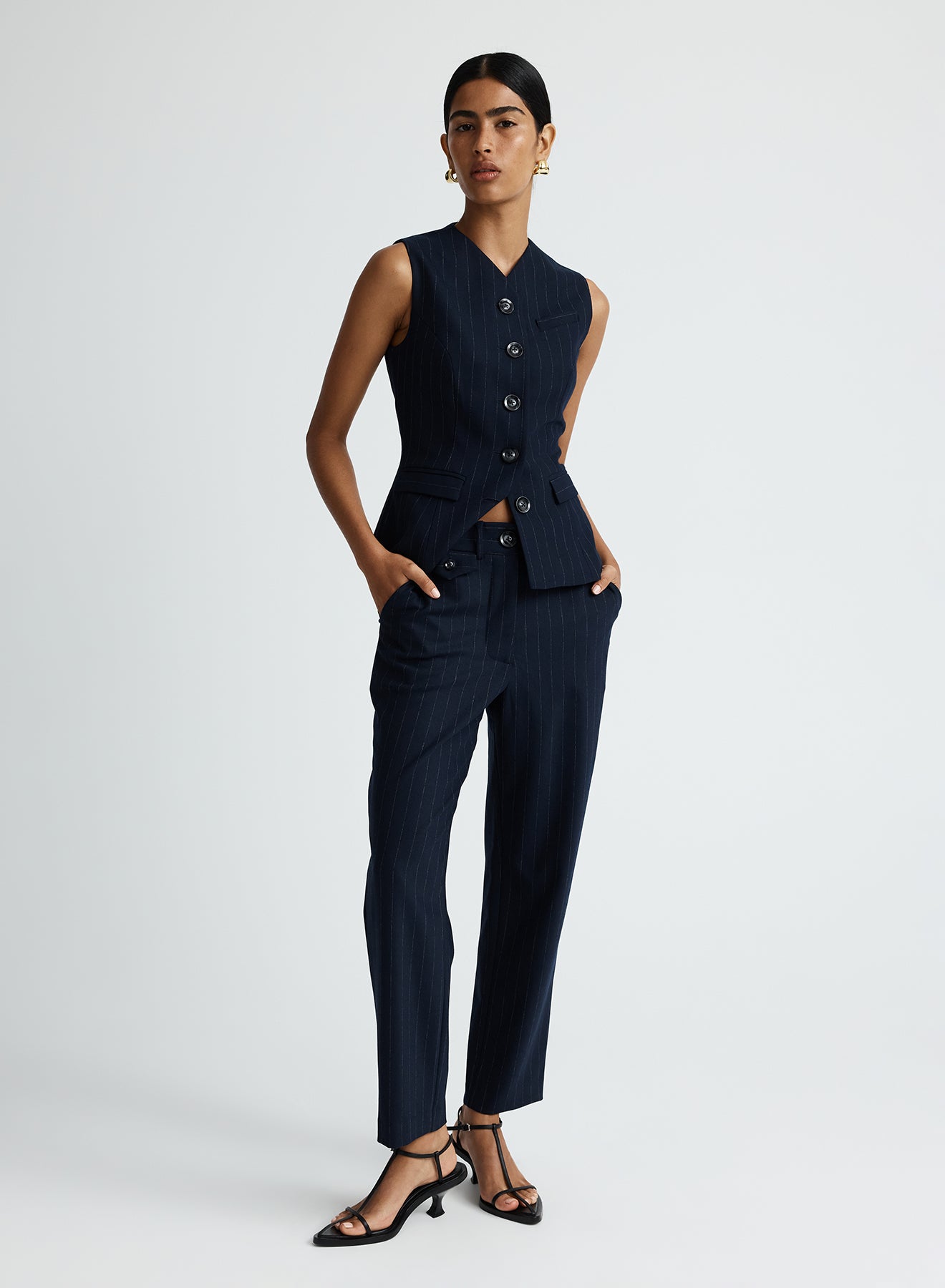 KENDALL TOP (CHALKSTRIPE)