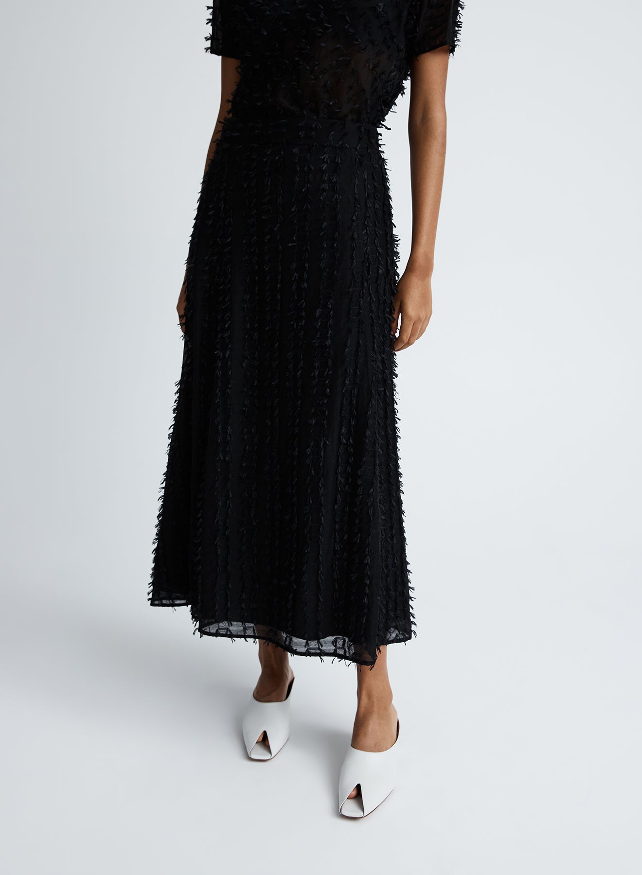 CLARA SKIRT (CLIPPED JACQUARD)
