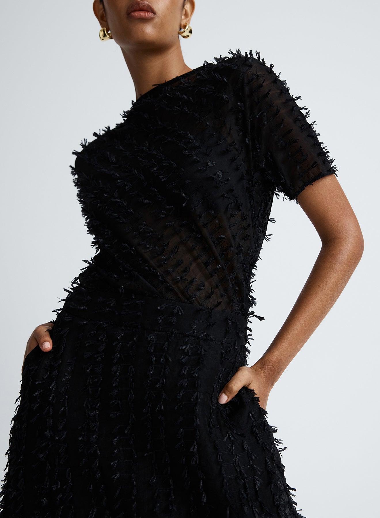 COCO TOP (CLIPPED JACQUARD)