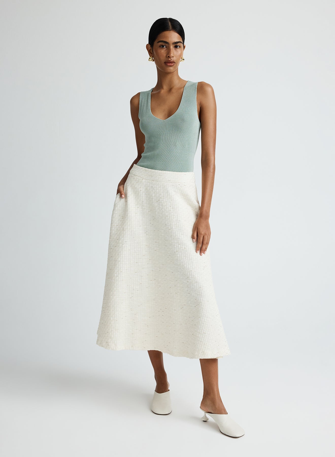 GENEVIEVE SKIRT (BIRCHWOOD)