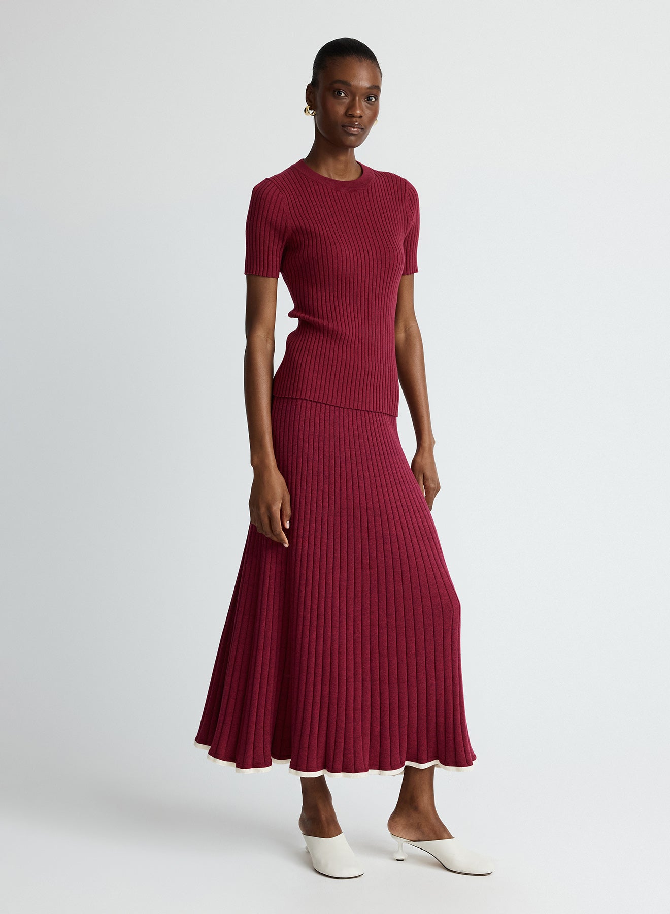 FELICIA SKIRT (CHERRY)