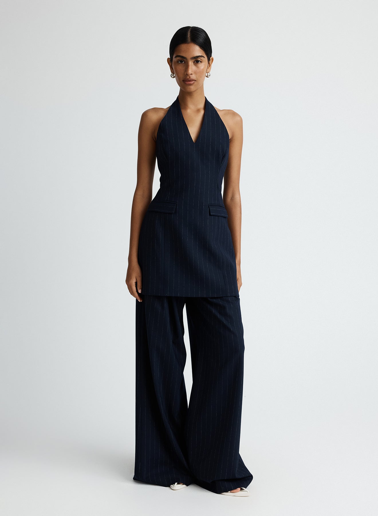 PIA DRESS (CHALKSTRIPE)