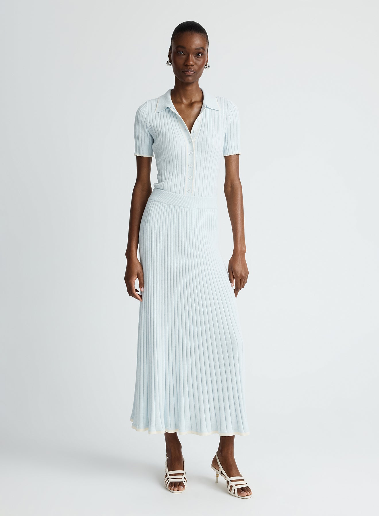 FELICIA SKIRT (GLACIER W/ SILENCE TRIM)