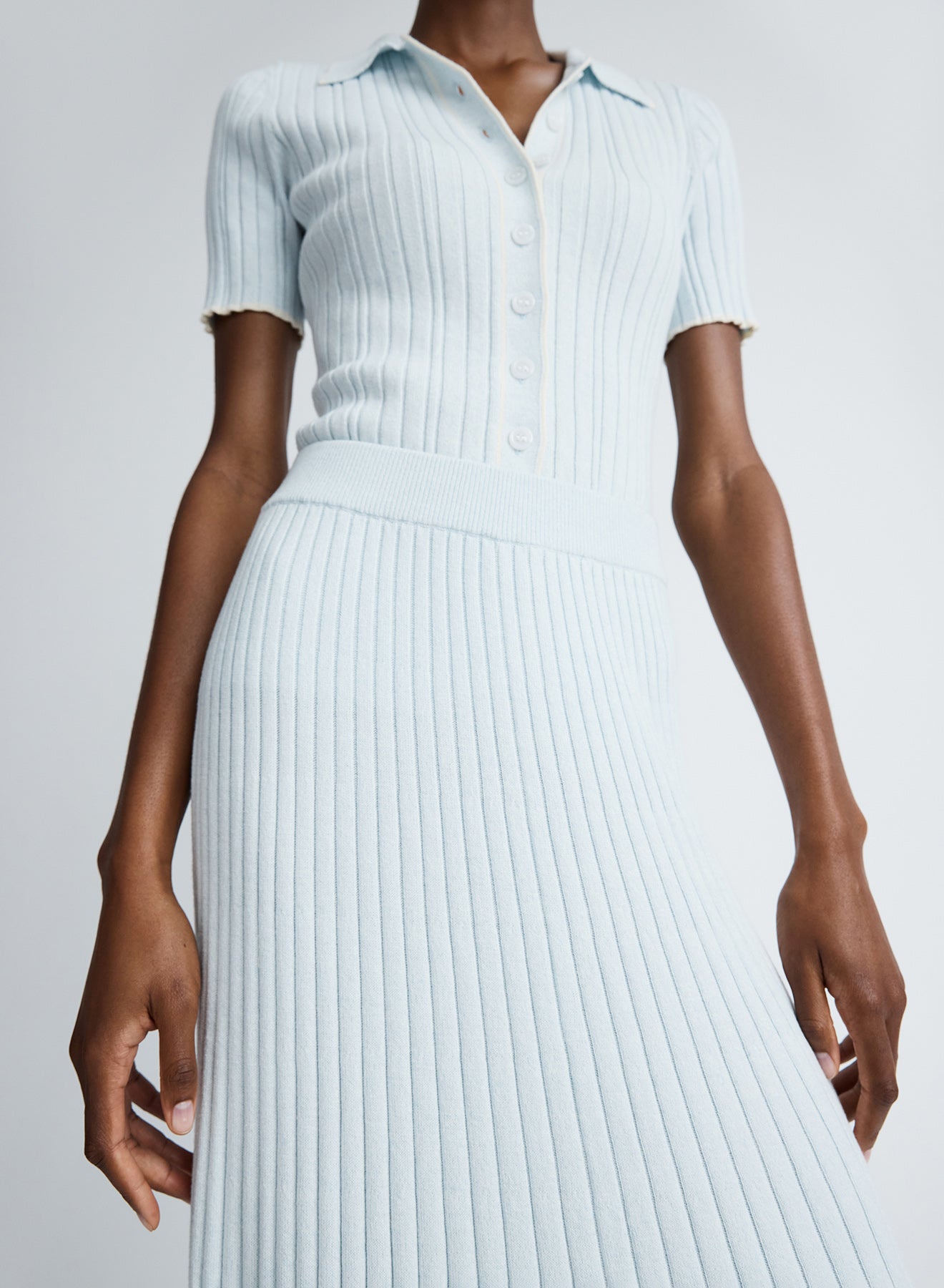 FELICIA SKIRT (GLACIER W/ SILENCE TRIM)