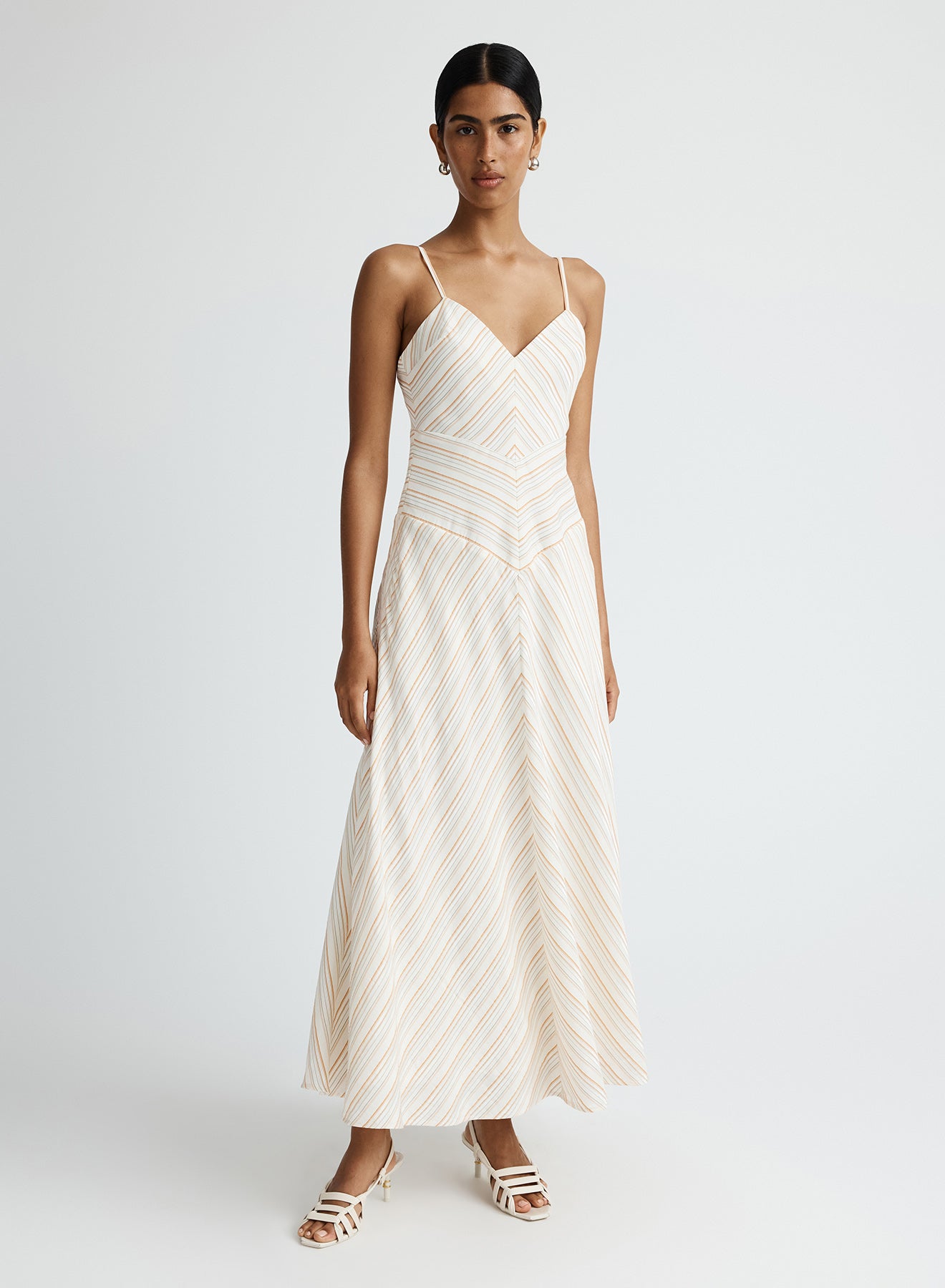 NARA DRESS (RUSSET STRIPE)