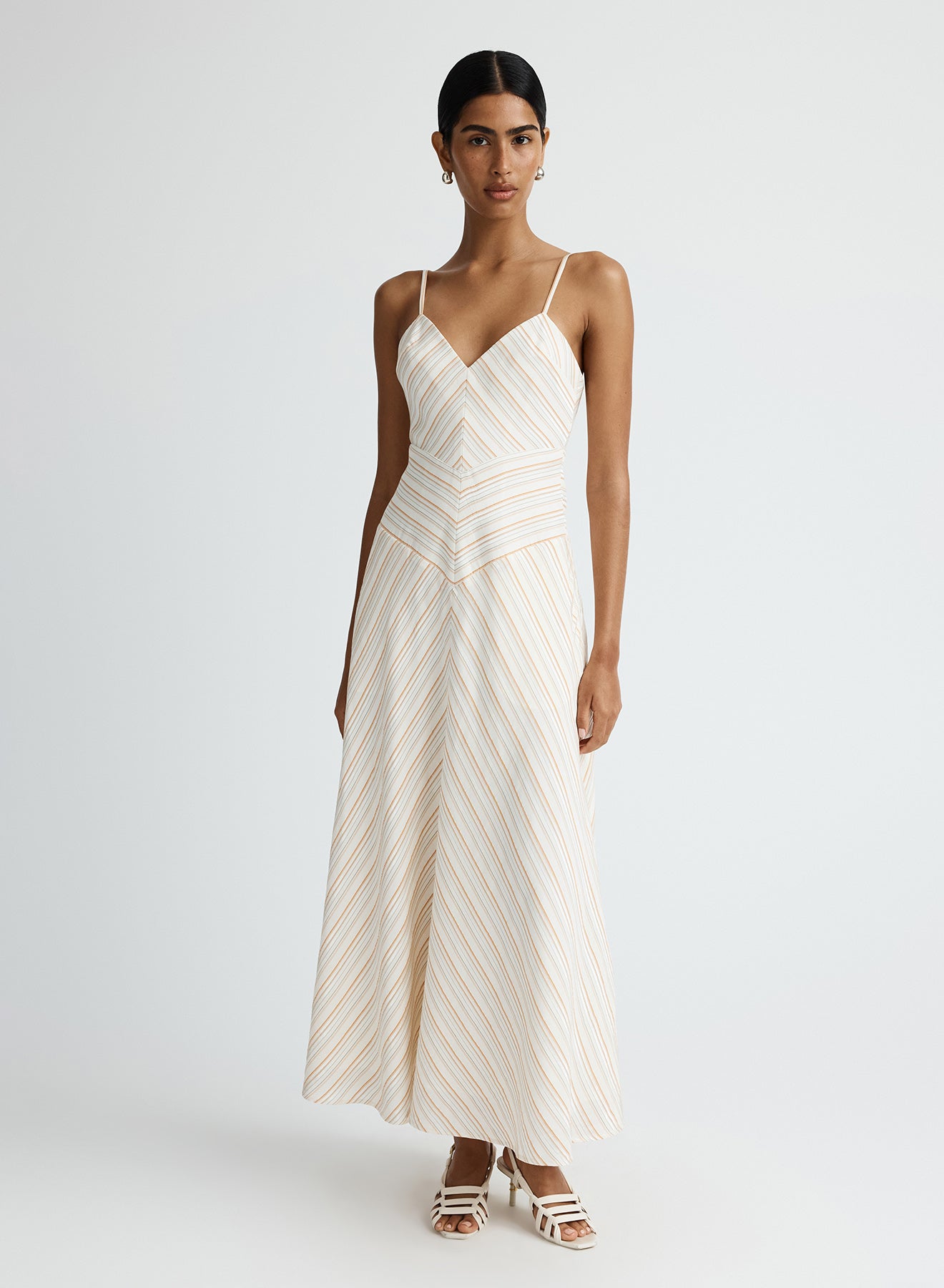 NARA DRESS (RUSSET STRIPE)