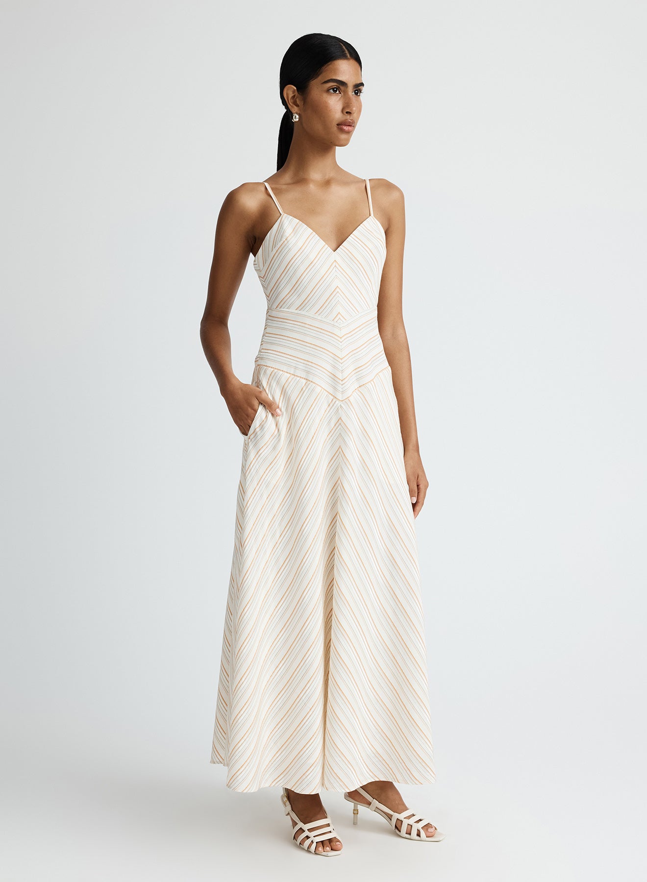 NARA DRESS (RUSSET STRIPE)
